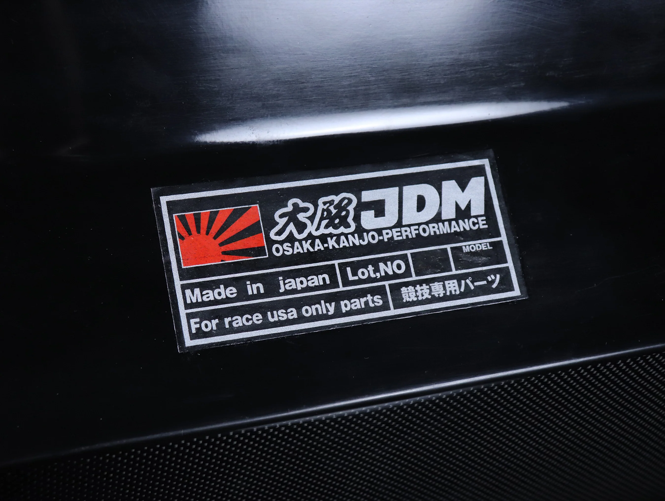 Osaka JDM Carbon Fiber Rear "Devil Wing" - 92-95 Civic Hatchback - Image 6