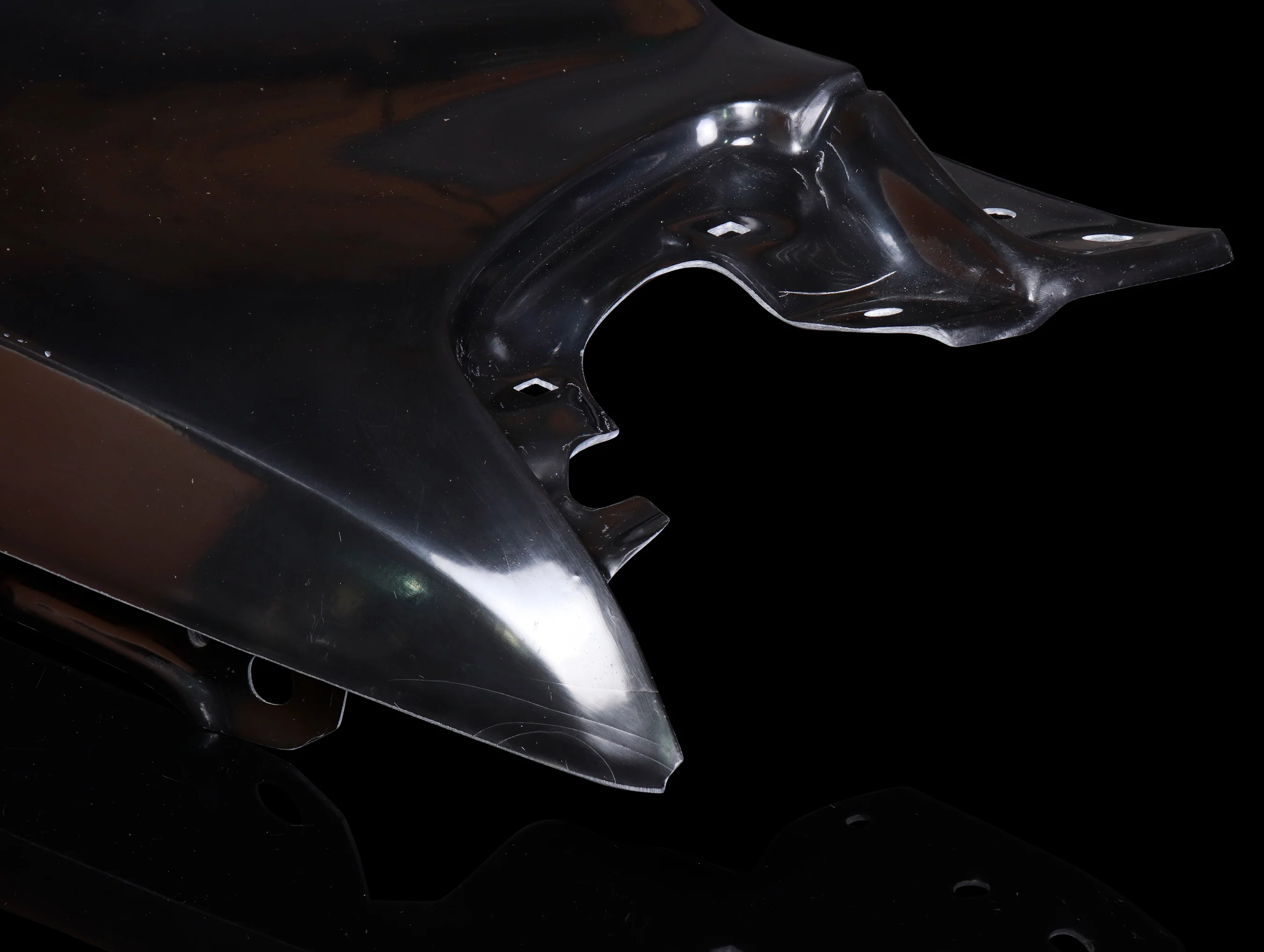 Osaka JDM Grand Civic Wide Left Side Fender V2 - 88-91 Civic (Shipping Damage) - Image 3