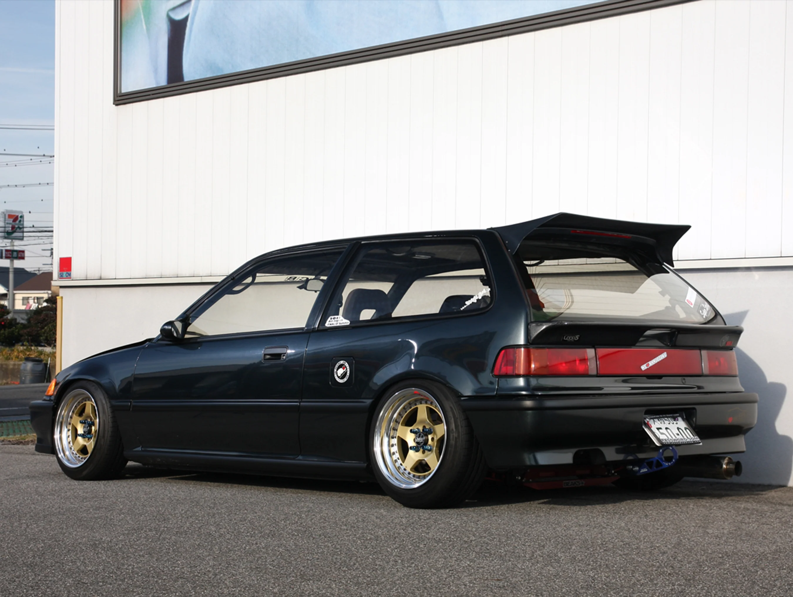 Osaka JDM Rear FRP "Devil Wing" - 88-91 Civic Hatchback - Image 7