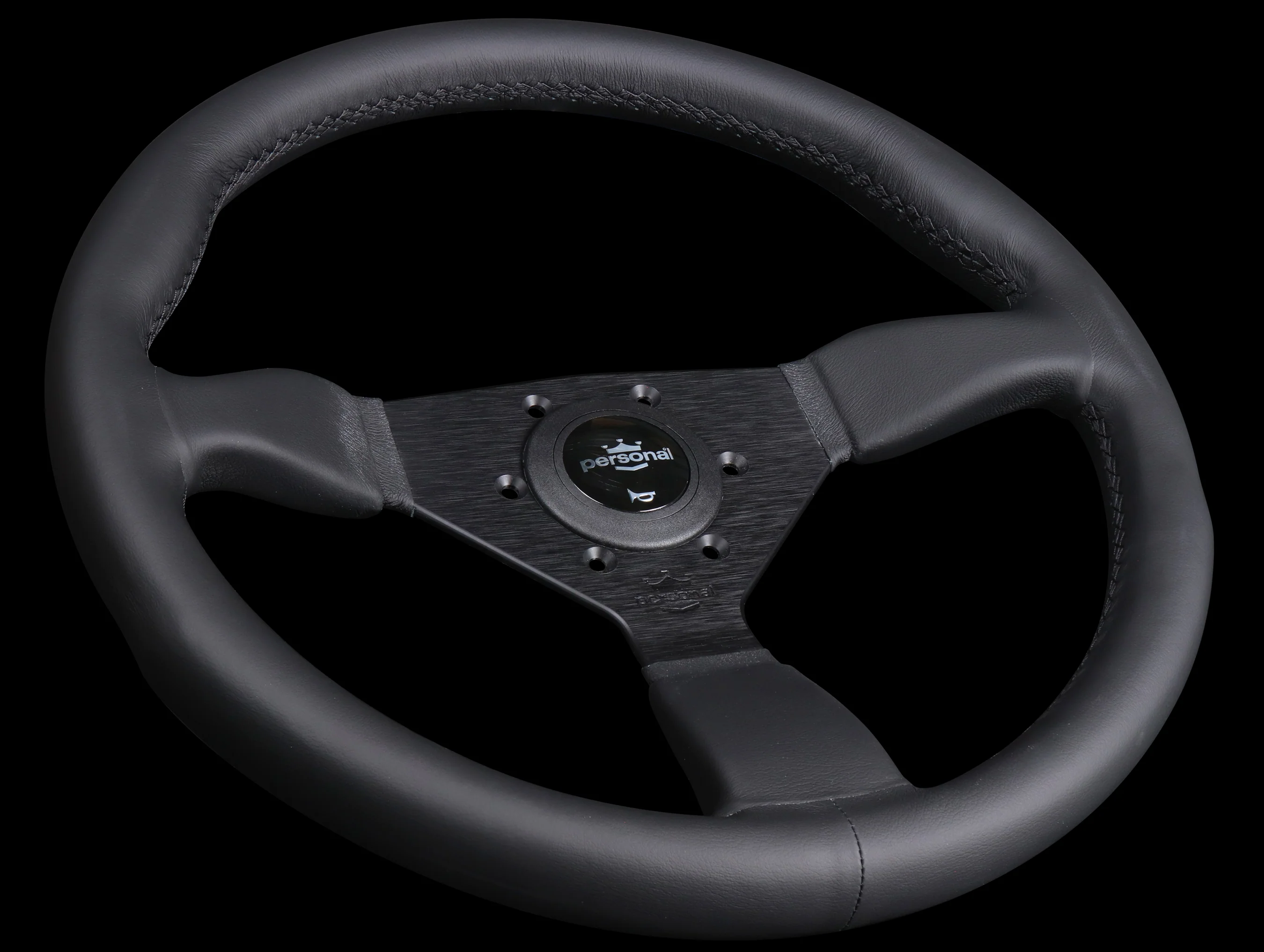 Personal Grinta 350mm Steering Wheel - Black Edition / Leather - Image 2