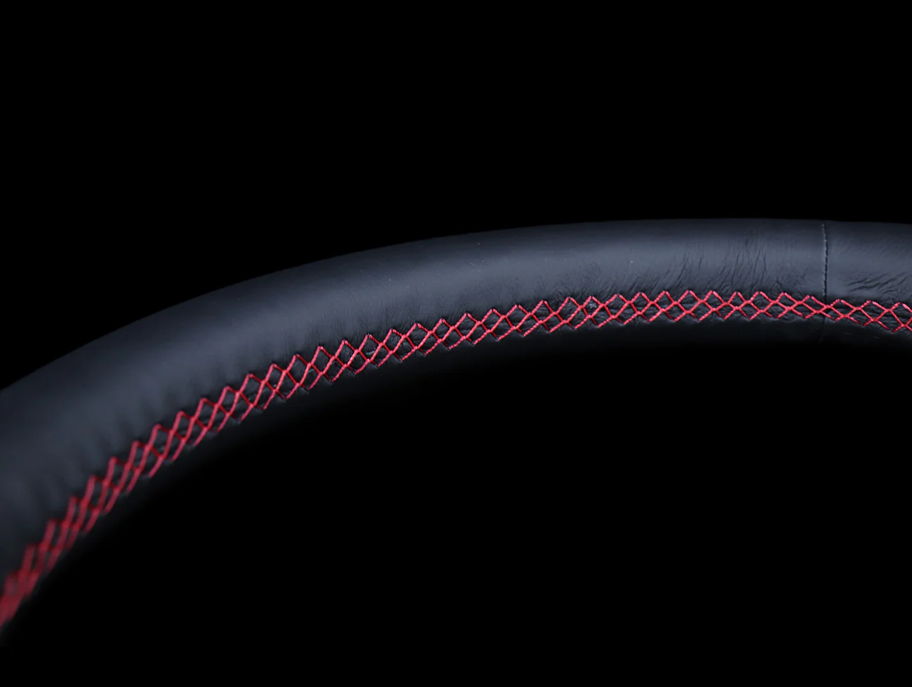 Personal Neo Grinta 350mm Steering Wheel - Black Leather / Red Stitch - Image 5