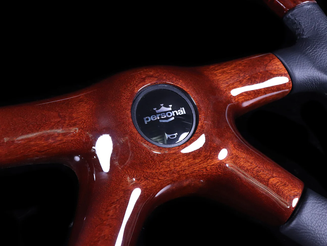 Personal Sprint 4 Prestige 365mm Wood & Leather Steering Wheel - Image 4