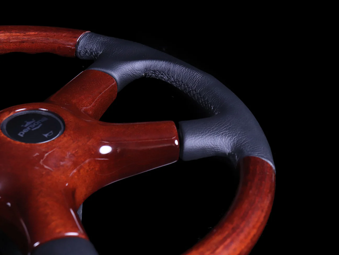 Personal Sprint 4 Prestige 365mm Wood & Leather Steering Wheel - Image 5