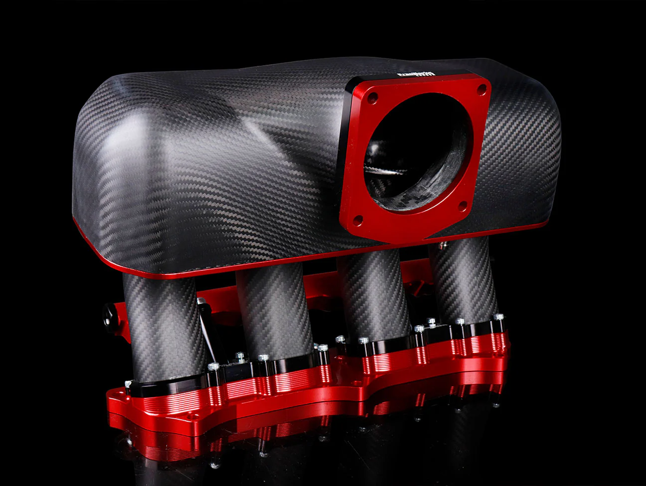 Pracworks x Drag Cartel K-Series Carbon Centerfeed Intake Manifold w/ Fuel Rail - Image 2