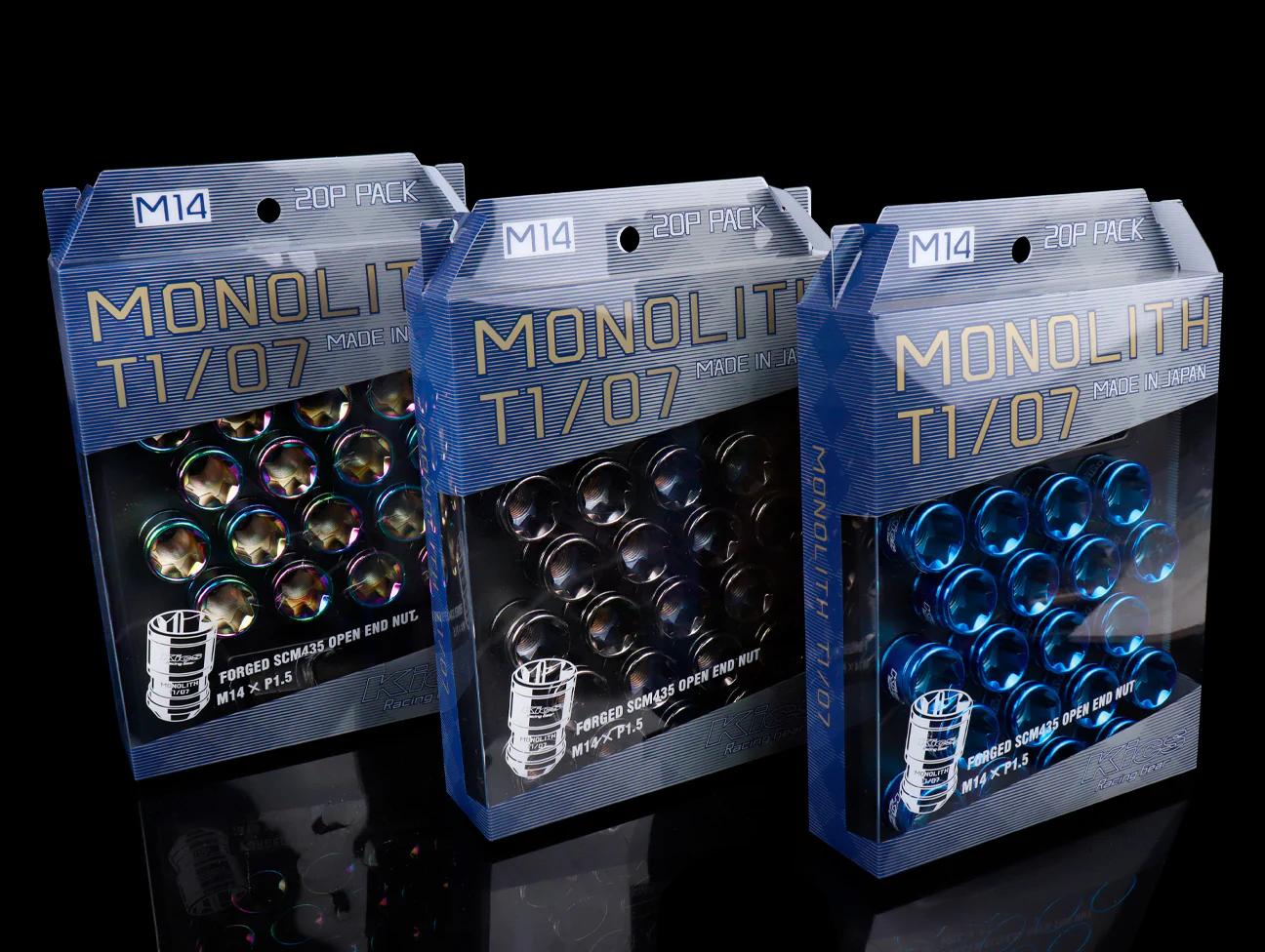Project Kics Monolith T1/07 Lug Nut Set - 14x1.50