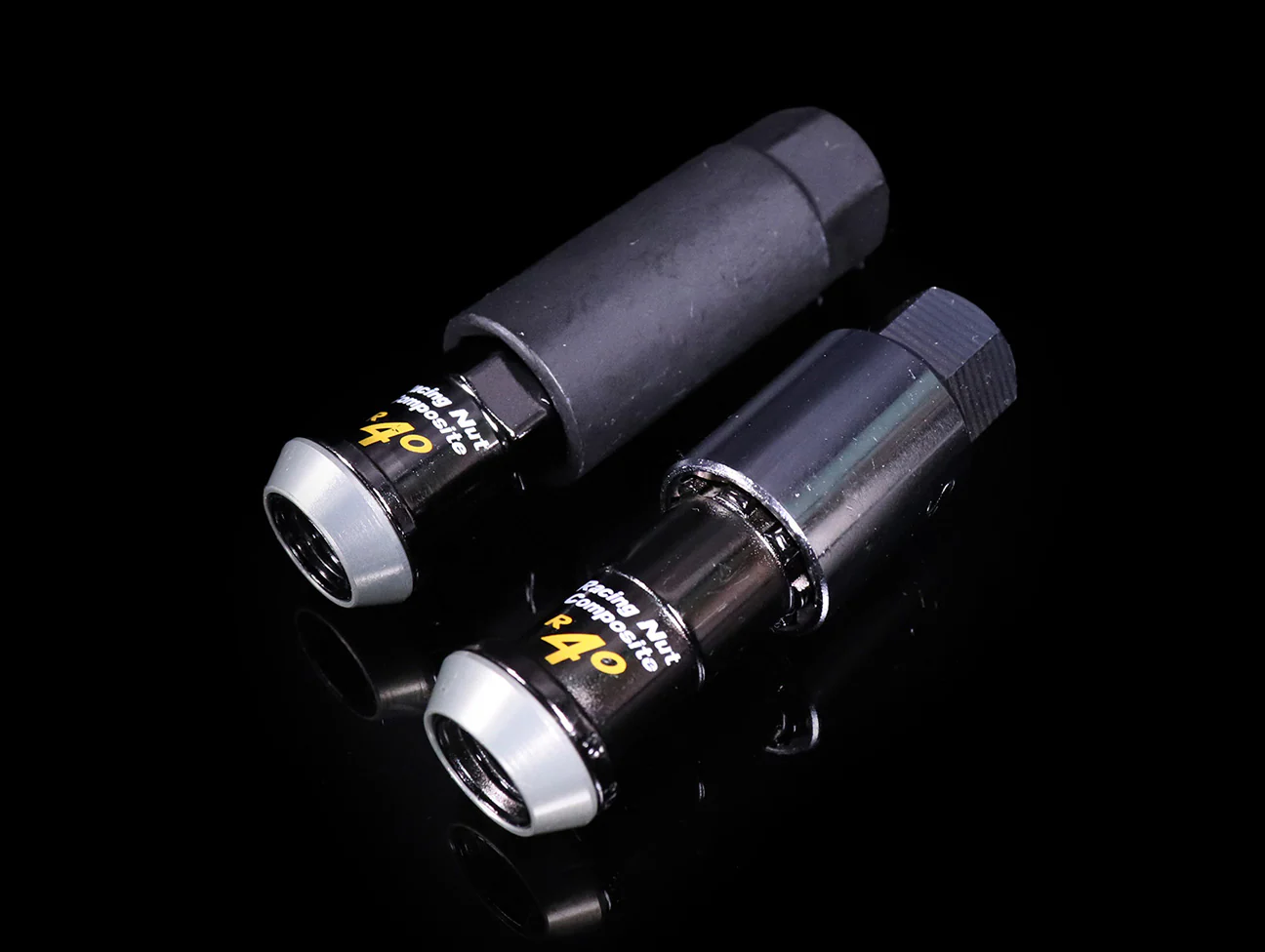 Project Kics R40 Extended Lug Nuts with Locks - Composite Black - Image 3