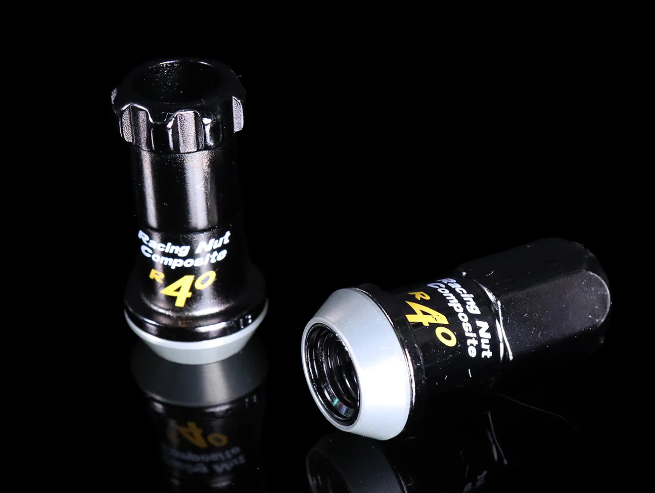 Project Kics R40 Extended Lug Nuts with Locks - Composite Black - Image 4