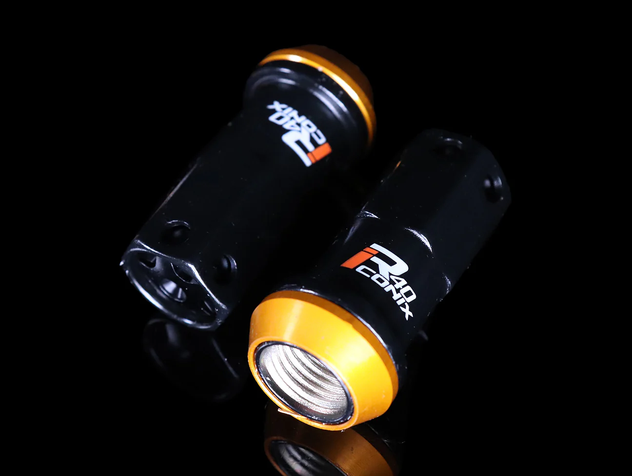 Project Kics R40 Iconix Extended Lug Nuts With Locks - Black M14x1.50 - Image 3