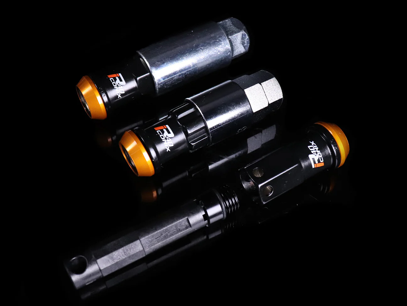 Project Kics R40 Iconix Extended Lug Nuts With Locks - Black M14x1.50 - Image 4
