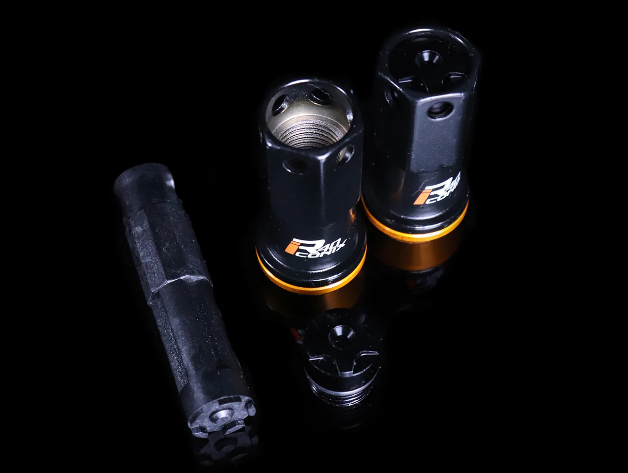 Project Kics R40 Iconix Extended Lug Nuts With Locks - Black M14x1.50 - Image 5