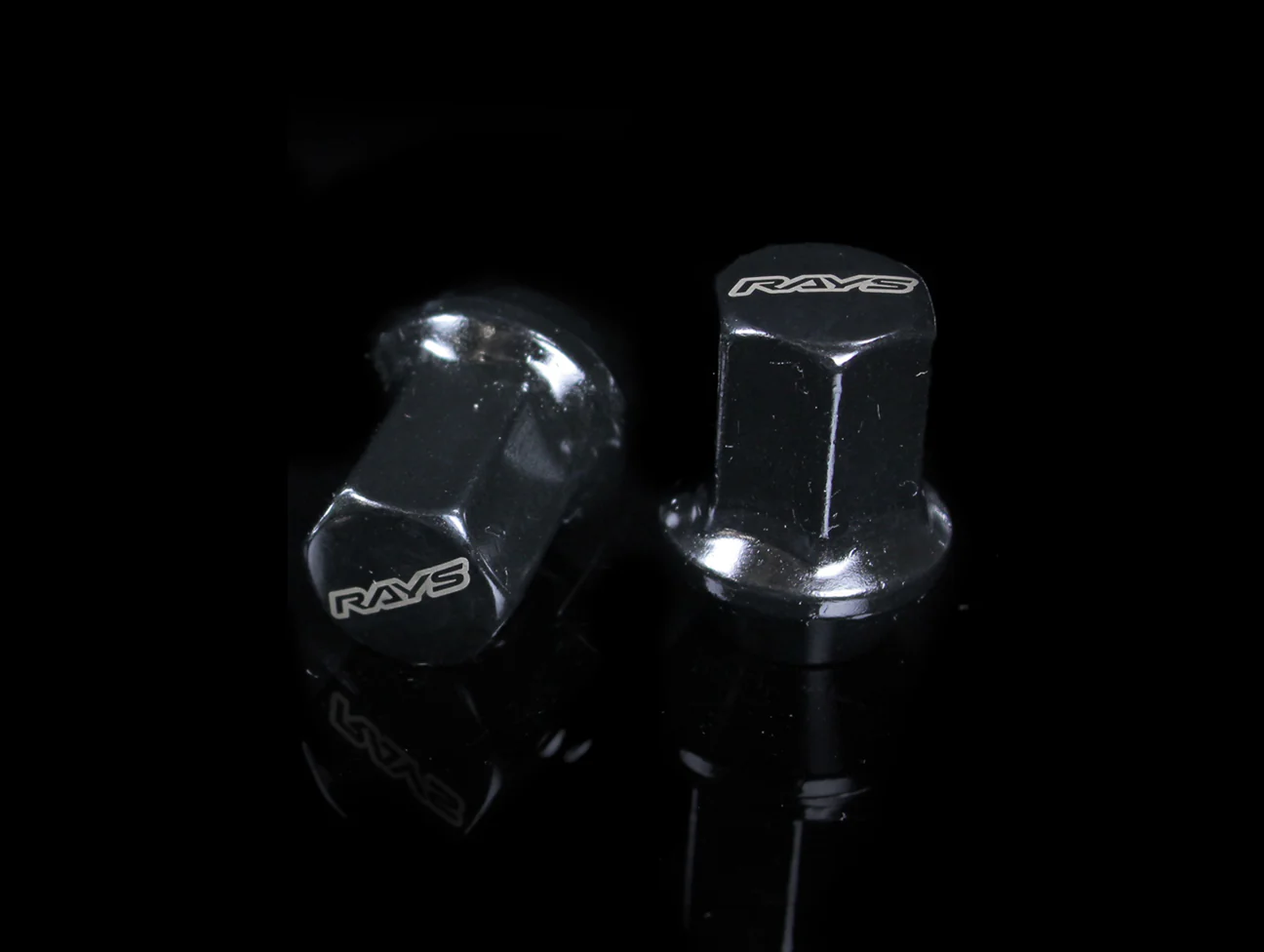 RAYS 17 Hex Lug Nuts and Lock Set - Black - Image 3