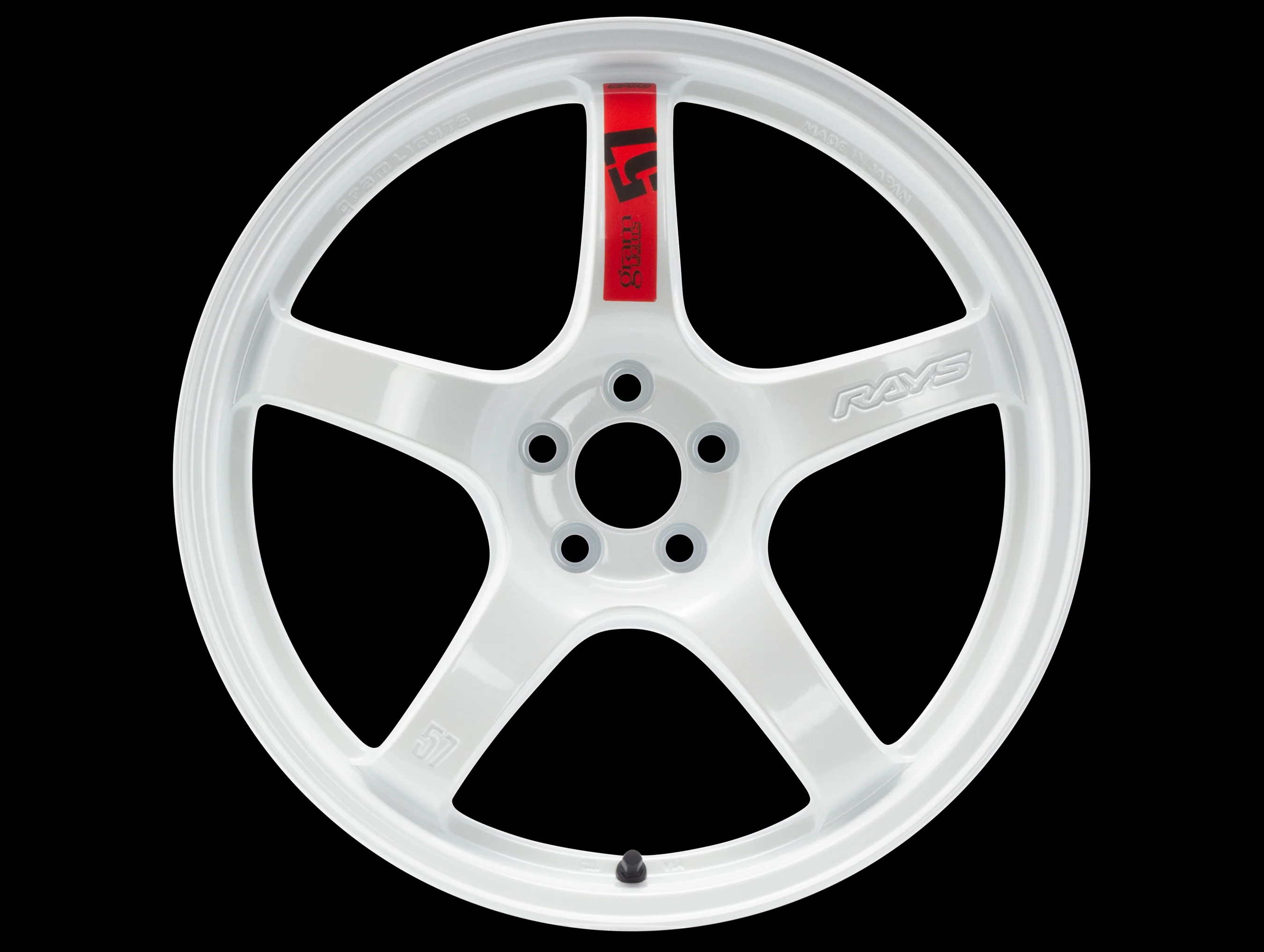 Rays Gram Lights 57DR/CR Spoke Sticker Set (2 Pieces / Red) - Image 3