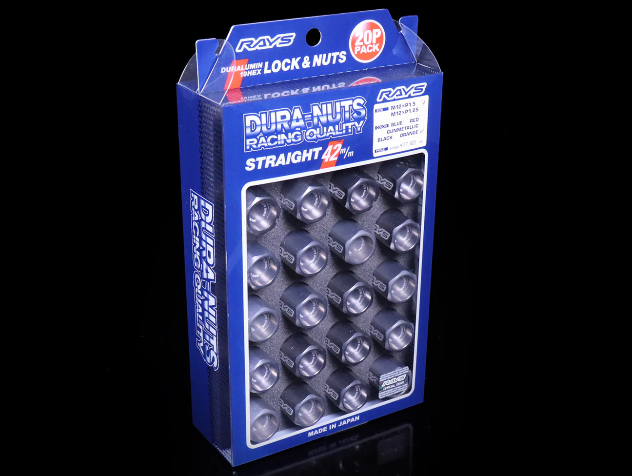 Rays L42 Dura-Nuts Straight Type Lug & Lock Set - M12x1.50 / M12x1.25 - Image 11