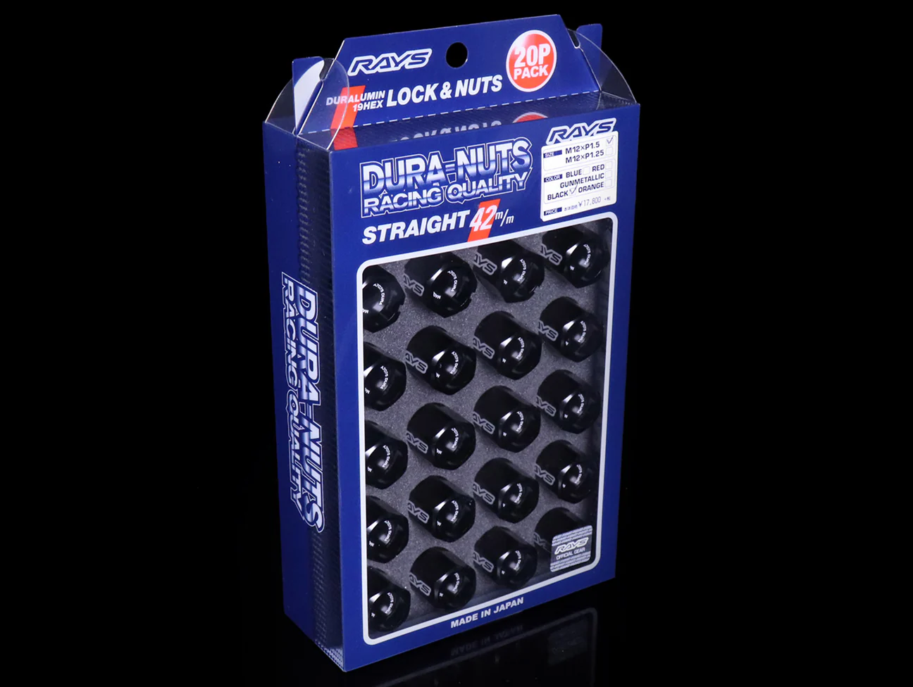 Rays L42 Dura-Nuts Straight Type Lug & Lock Set - M12x1.50 / M12x1.25 - Image 12