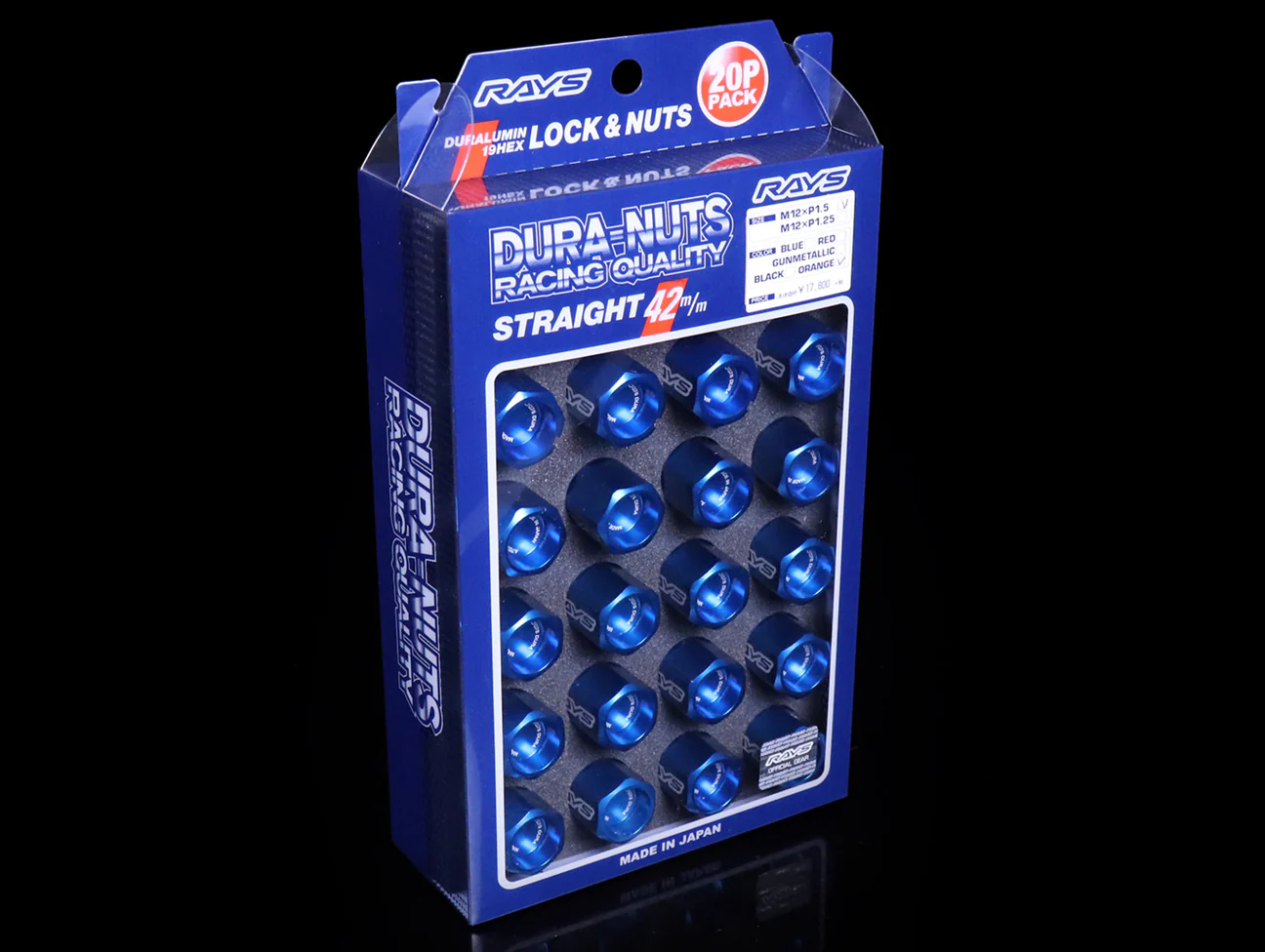 Rays L42 Dura-Nuts Straight Type Lug & Lock Set - M12x1.50 / M12x1.25 - Image 13