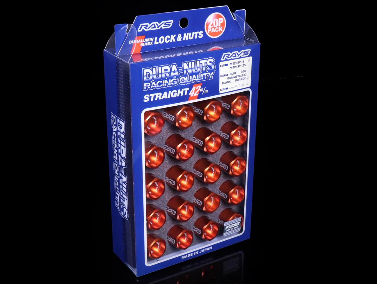 Rays L42 Dura-Nuts Straight Type Lug & Lock Set - M12x1.50 / M12x1.25 - Image 15