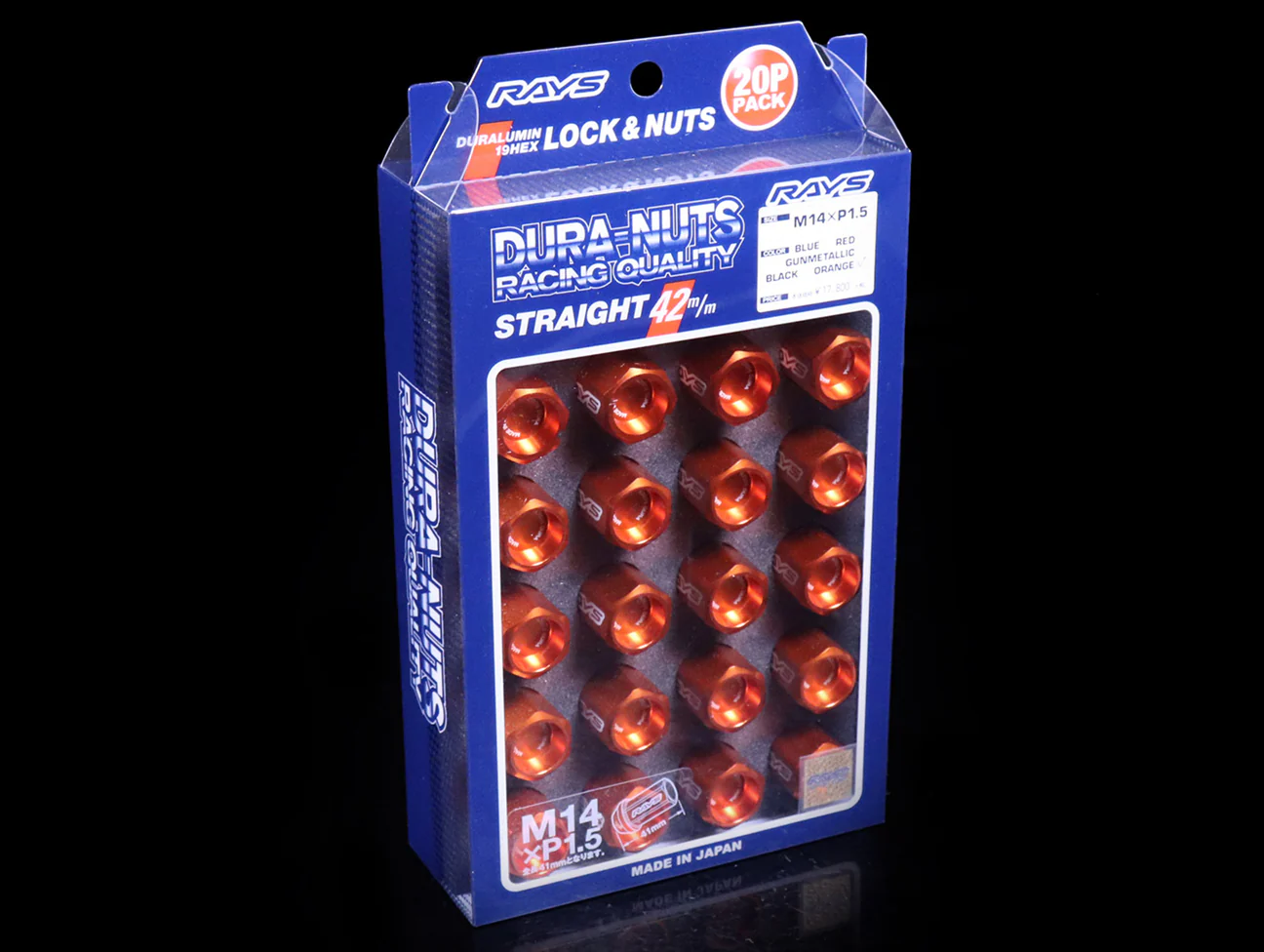 Rays L42 Dura-Nuts Straight Type Lug & Lock Set - M14x1.50 - Image 11
