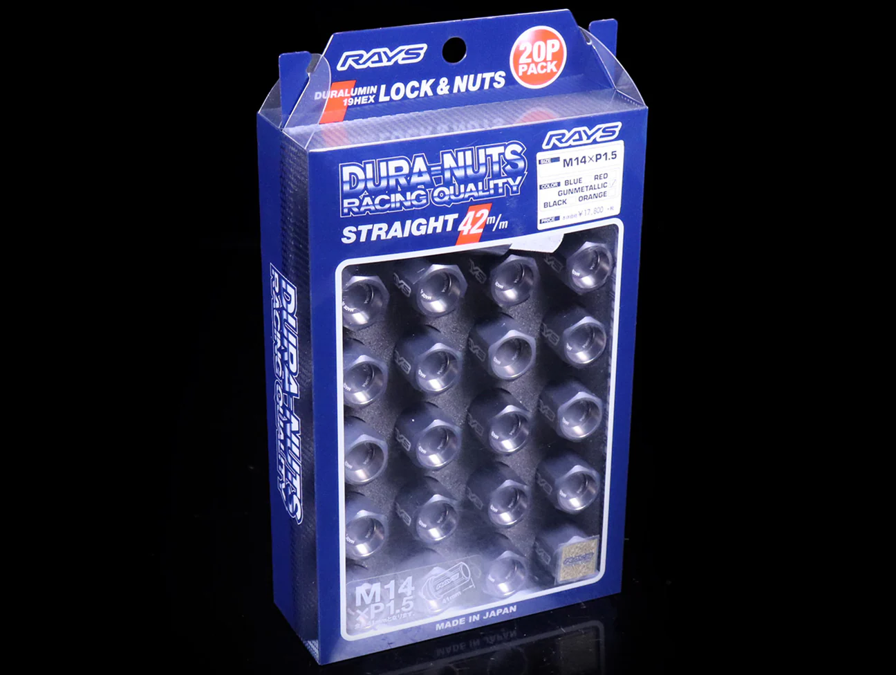 Rays L42 Dura-Nuts Straight Type Lug & Lock Set - M14x1.50 - Image 7