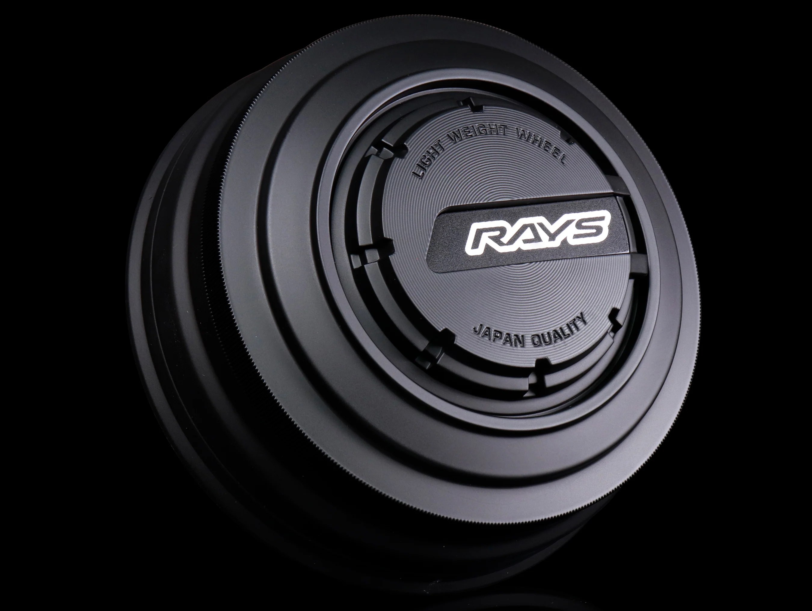 Rays LPS Center Cap - Matte Black / Matte Black
