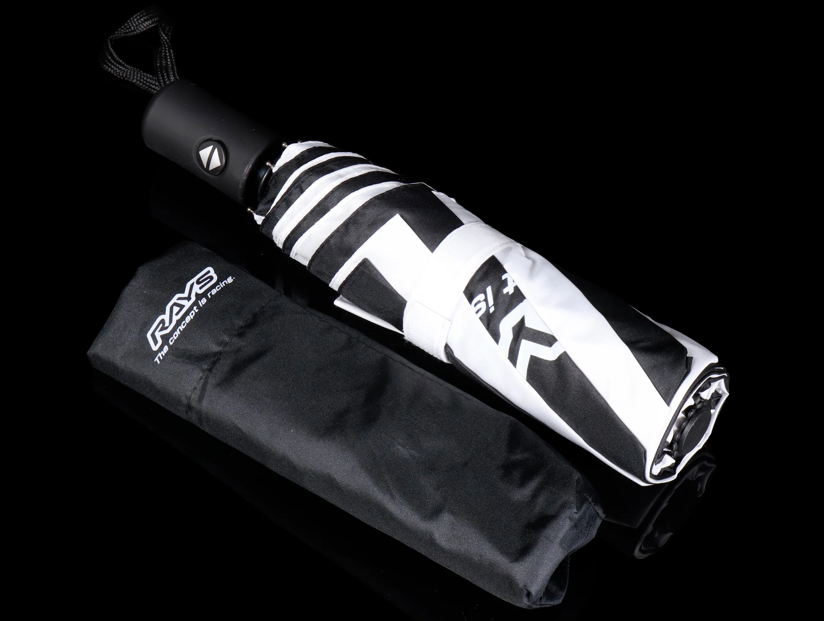 Rays The Concept is Racing Compact Umbrella - Black/White - Image 3