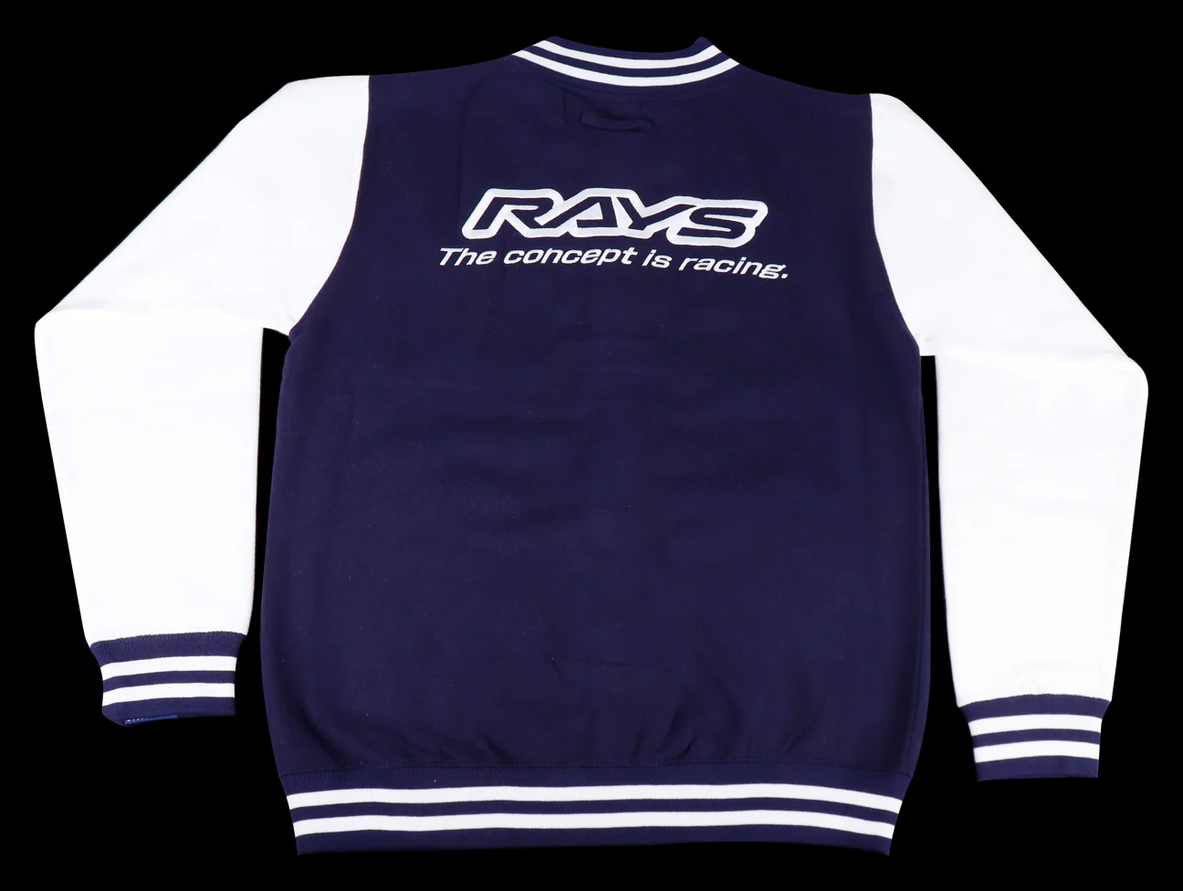 Rays The Concept is Racing Varsity Jacket - Oxford Navy / White - Image 2