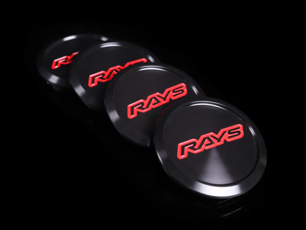 Rays VR G25, TE37 Ultra, TE37 Saga, ZE40 Center Cap - Black / Red - Image 3
