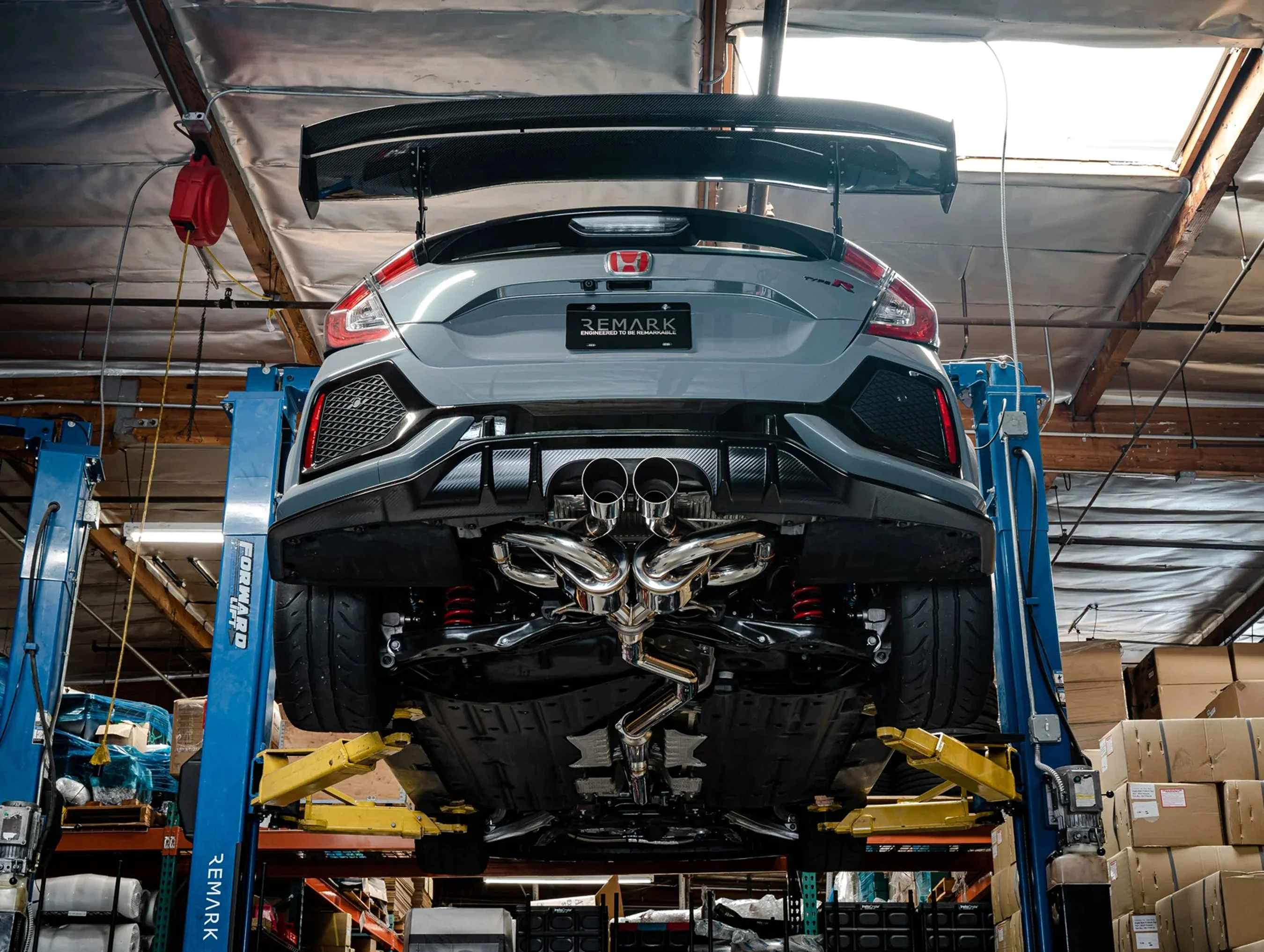 Remark Sports Touring (LINK LOOP) Catback + Front Pipe - 17-21 Civic Type R (FK8) - Image 9