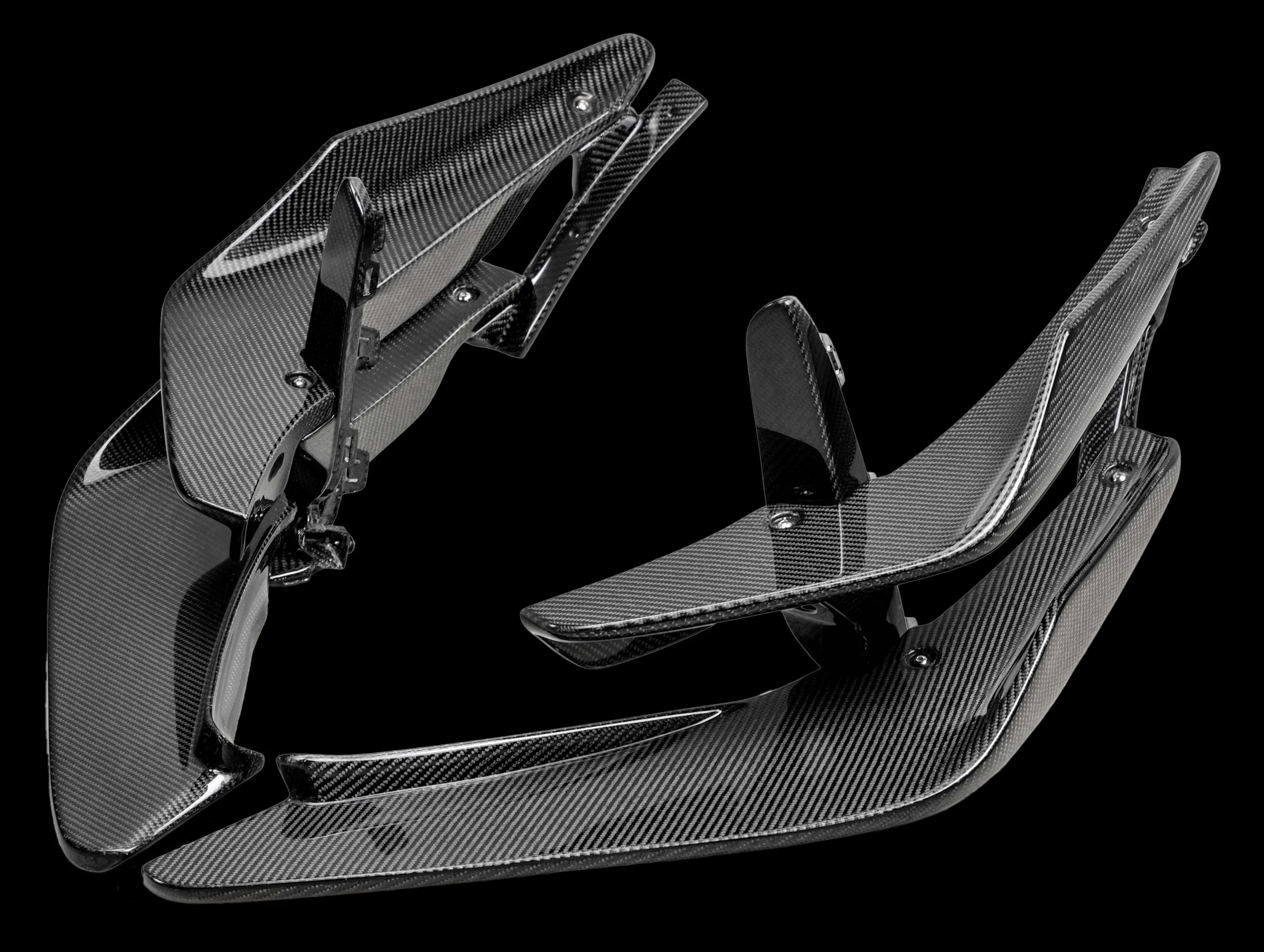 Seibon Carbon Fiber Front Bumper Canards - 23+ Civic Type-R (FL5) - Image 2