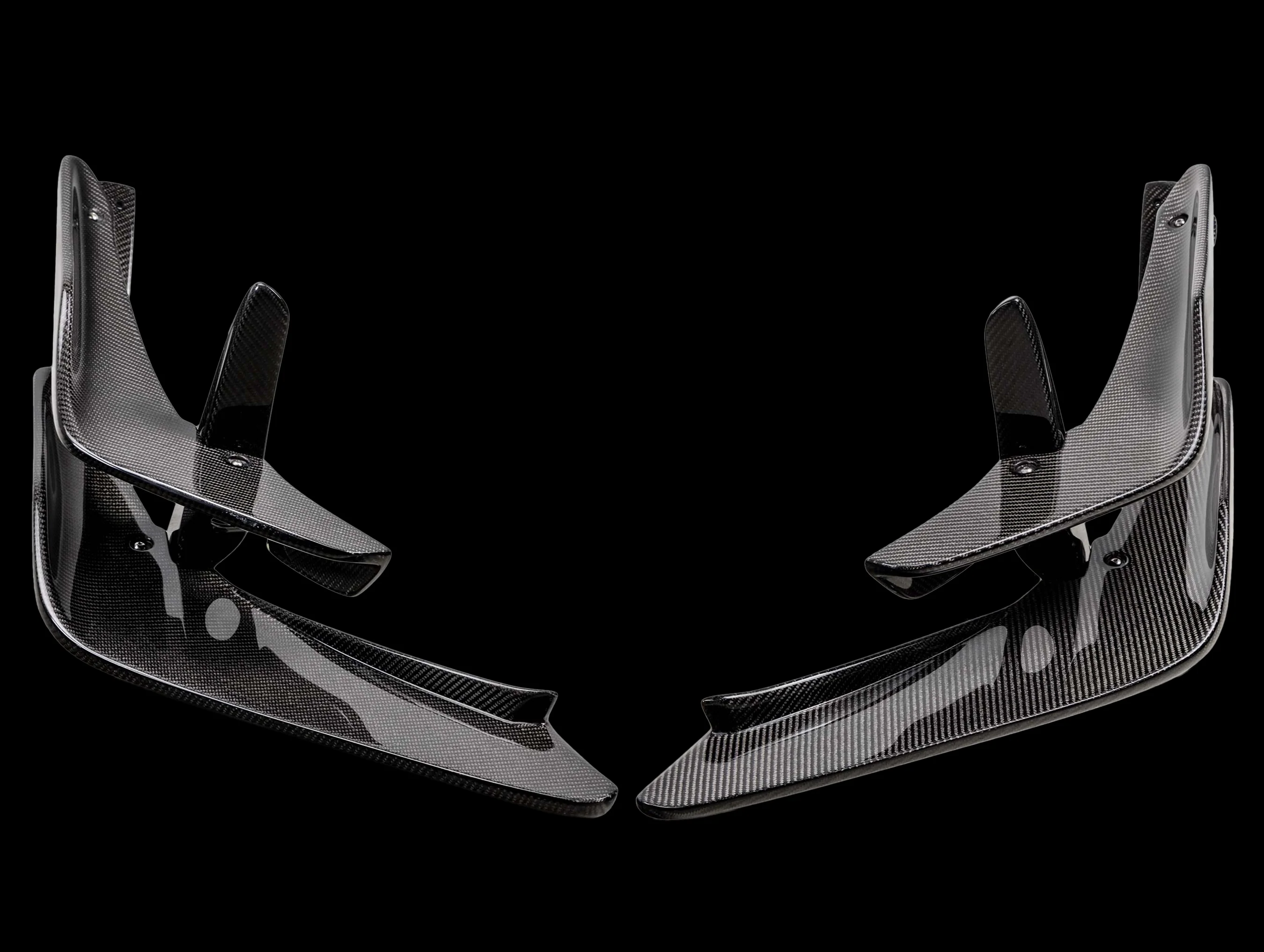 Seibon Carbon Fiber Front Bumper Canards - 23+ Civic Type-R (FL5) - Image 3