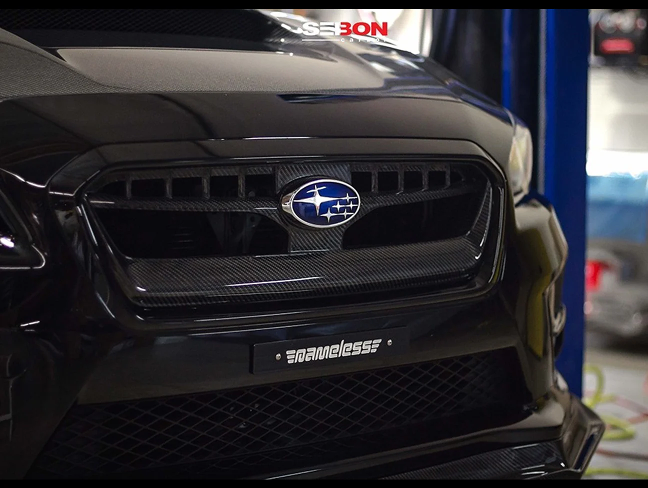 Seibon Carbon Fiber OEM Style Front Grill - 15-17 Subaru WRX / WRX STi - Image 5