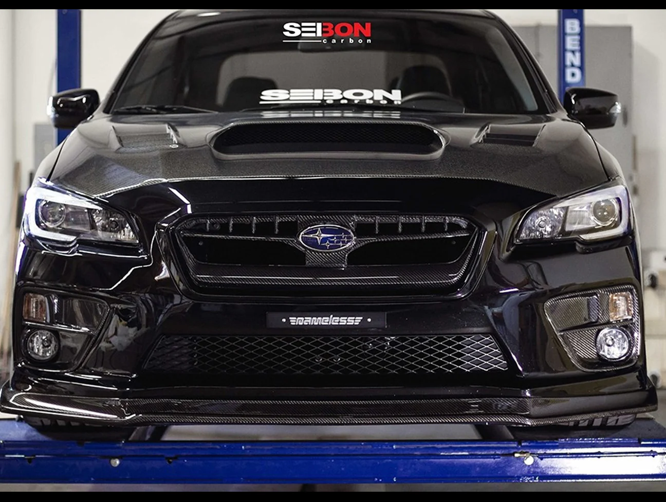 Seibon Carbon Fiber OEM Style Front Grill - 15-17 Subaru WRX / WRX STi - Image 6