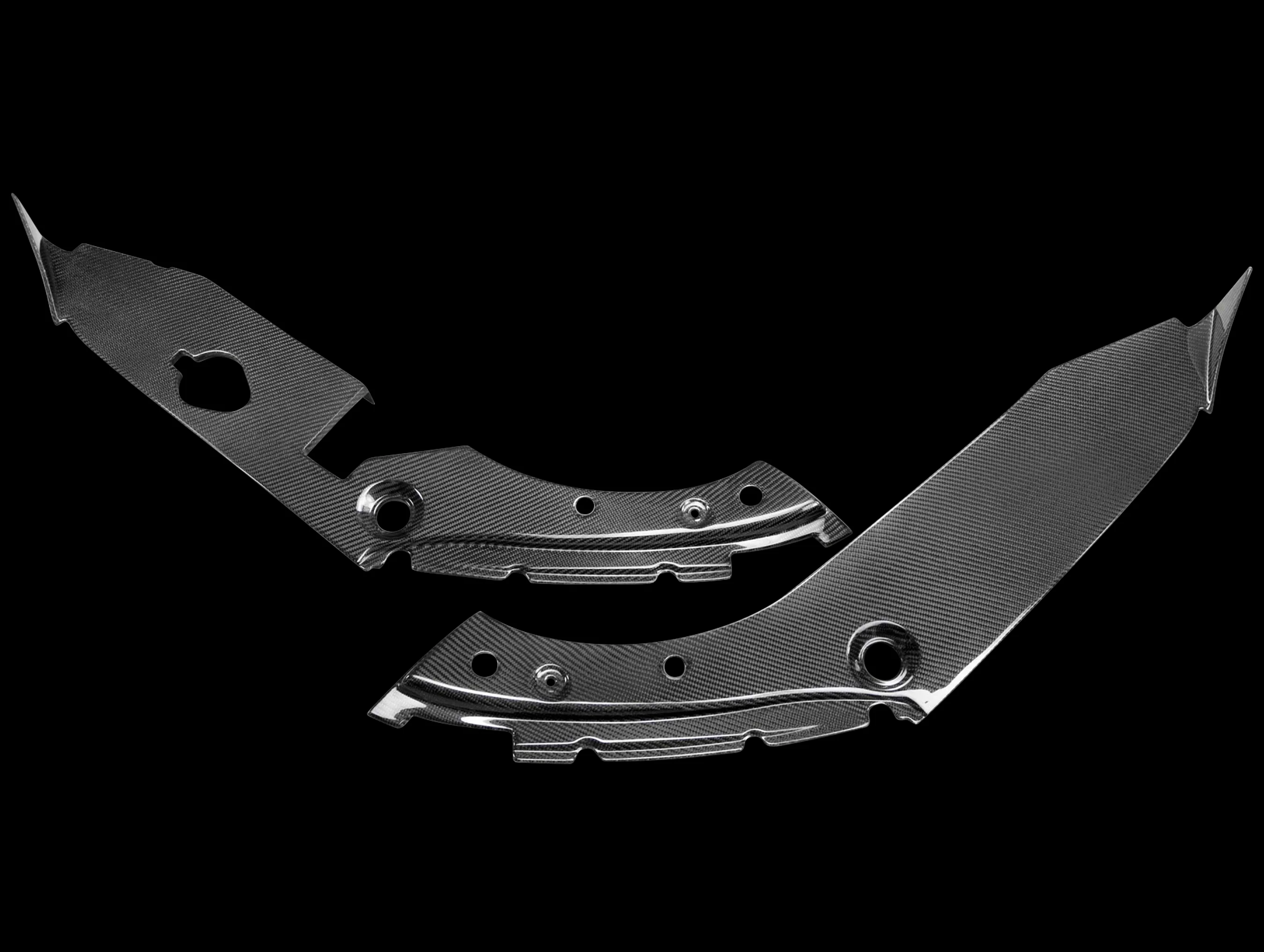 Seibon Carbon Fiber Under Hood Inner Wing Trim - 17-21 Civic Type R - Image 2