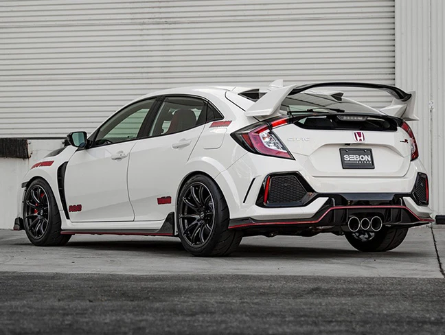 Seibon OEM Style Carbon Fiber Rear Center Spoiler - 17-21 Civic Type-R (FK8) - Image 10