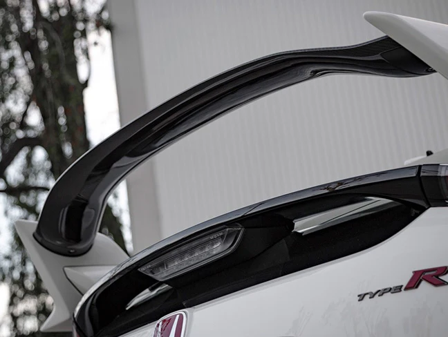 Seibon OEM Style Carbon Fiber Rear Center Spoiler - 17-21 Civic Type-R (FK8) - Image 11