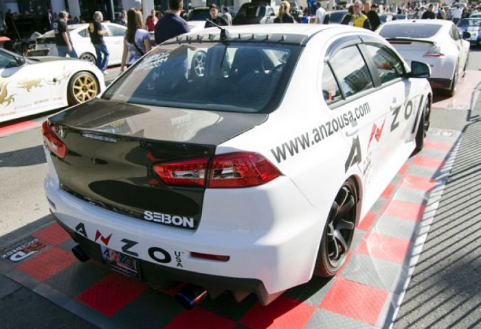 Seibon OEM Style Carbon Fiber Trunk Lid - 08-15 Mitsubishi Evo X - Image 5