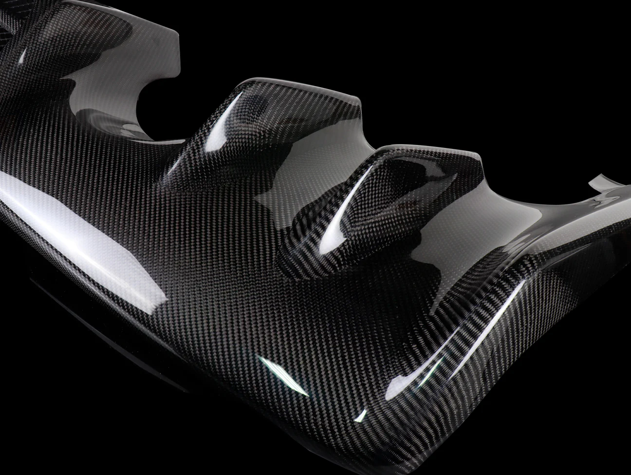 Seibon OEM Style Rear Diffuser - 18-15 Mitsubishi Evo X - Image 3