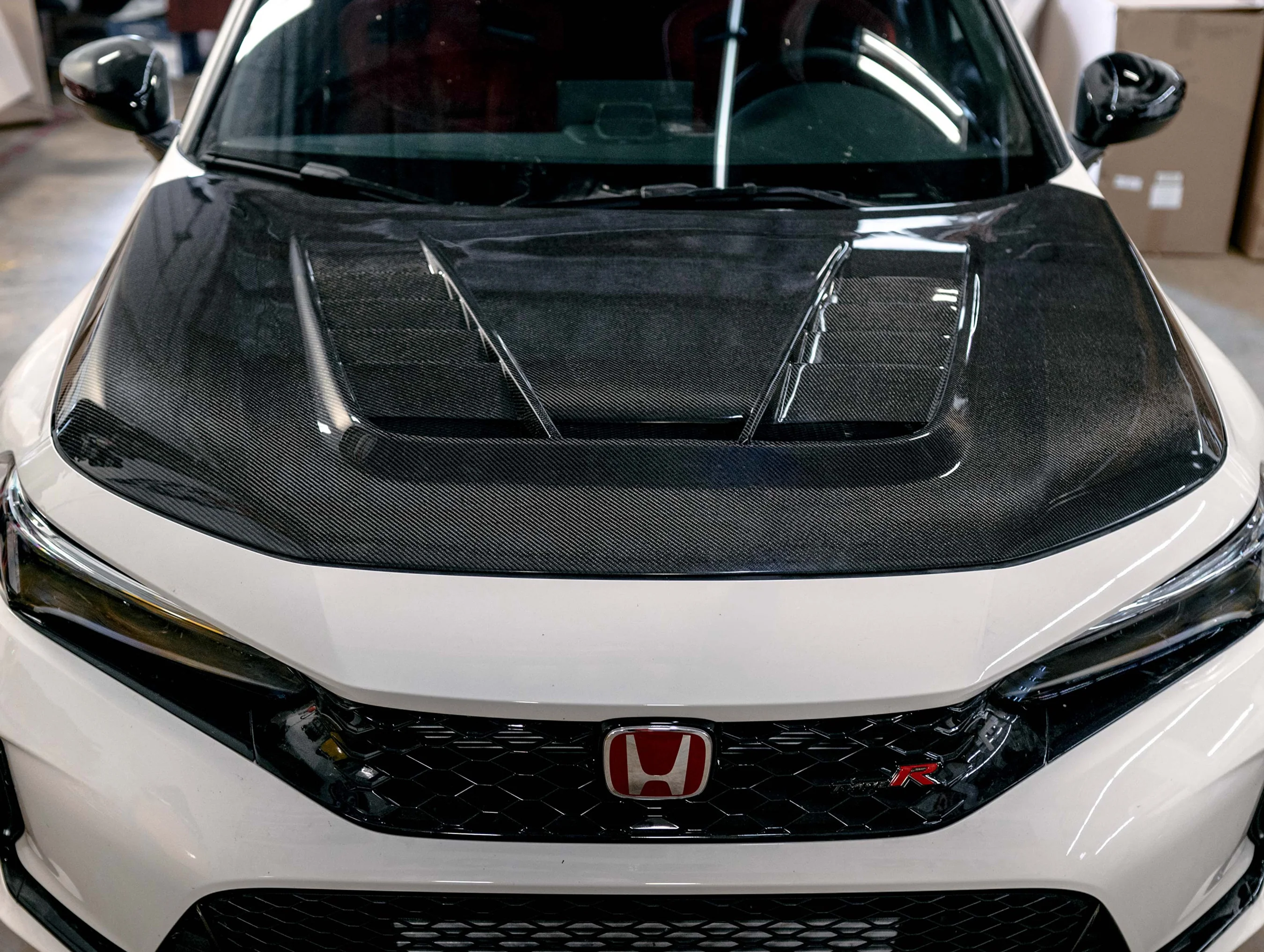Seibon TV Style Double Sided Carbon Fiber Hood - 23-24 Civic Type-R (FL5) - Image 8