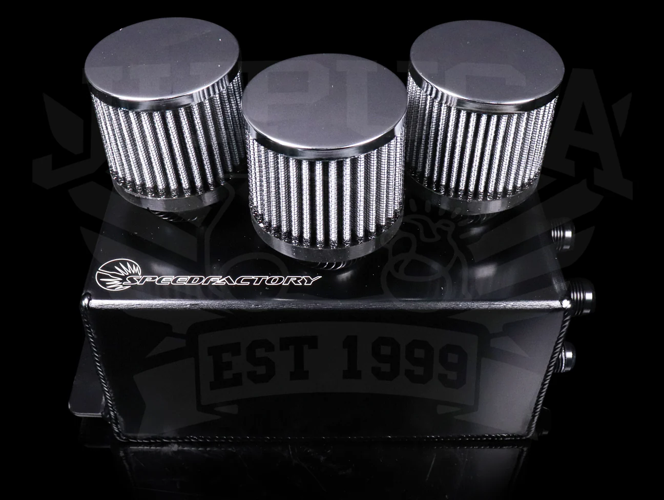 SpeedFactory 3 Filter Aluminum Catch Can - Black - Image 2
