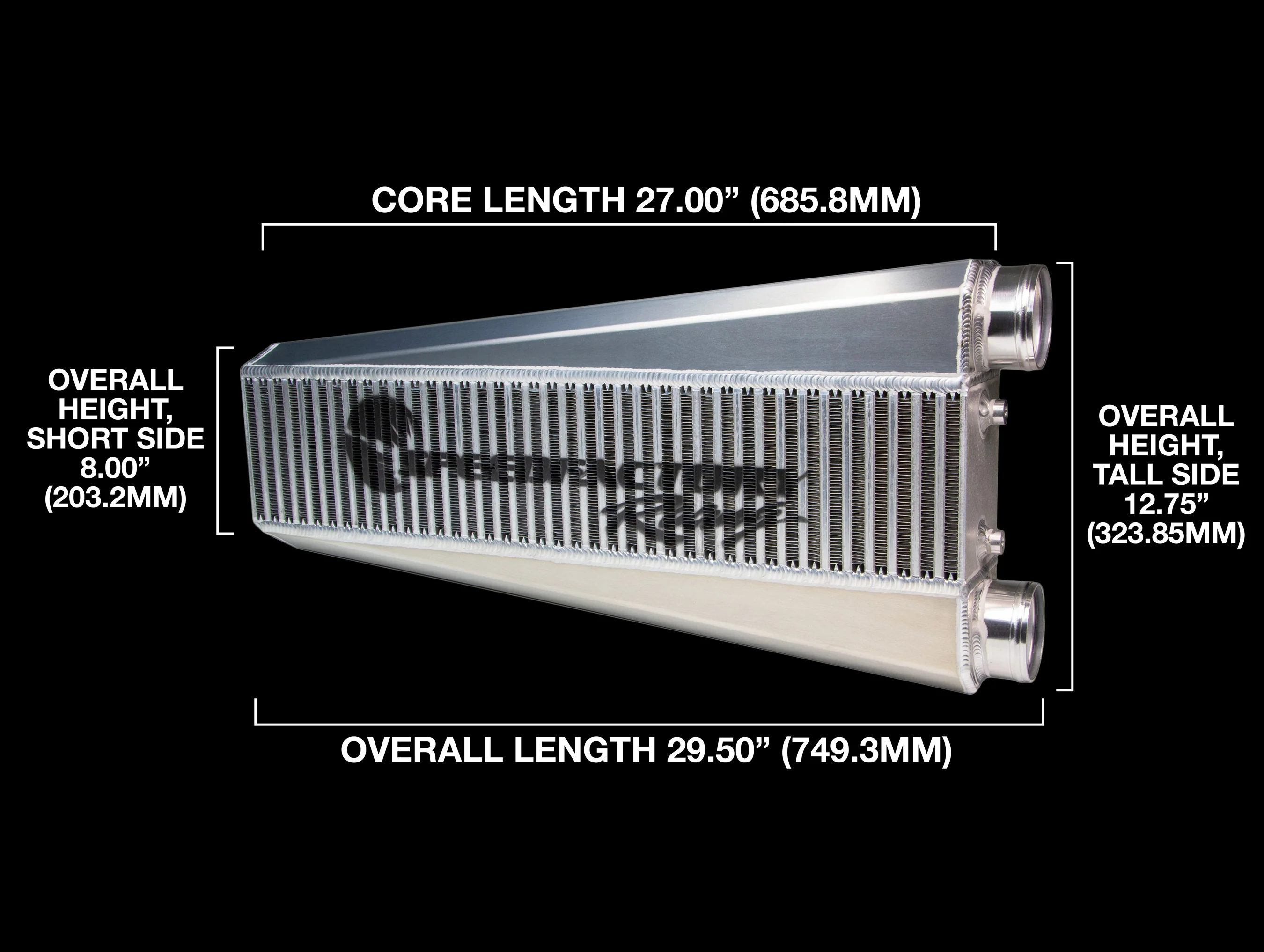SpeedFactory HP Vertical Flow Intercooler (K-Series, 1000HP) Same Side Inlet / Outlet - Image 3