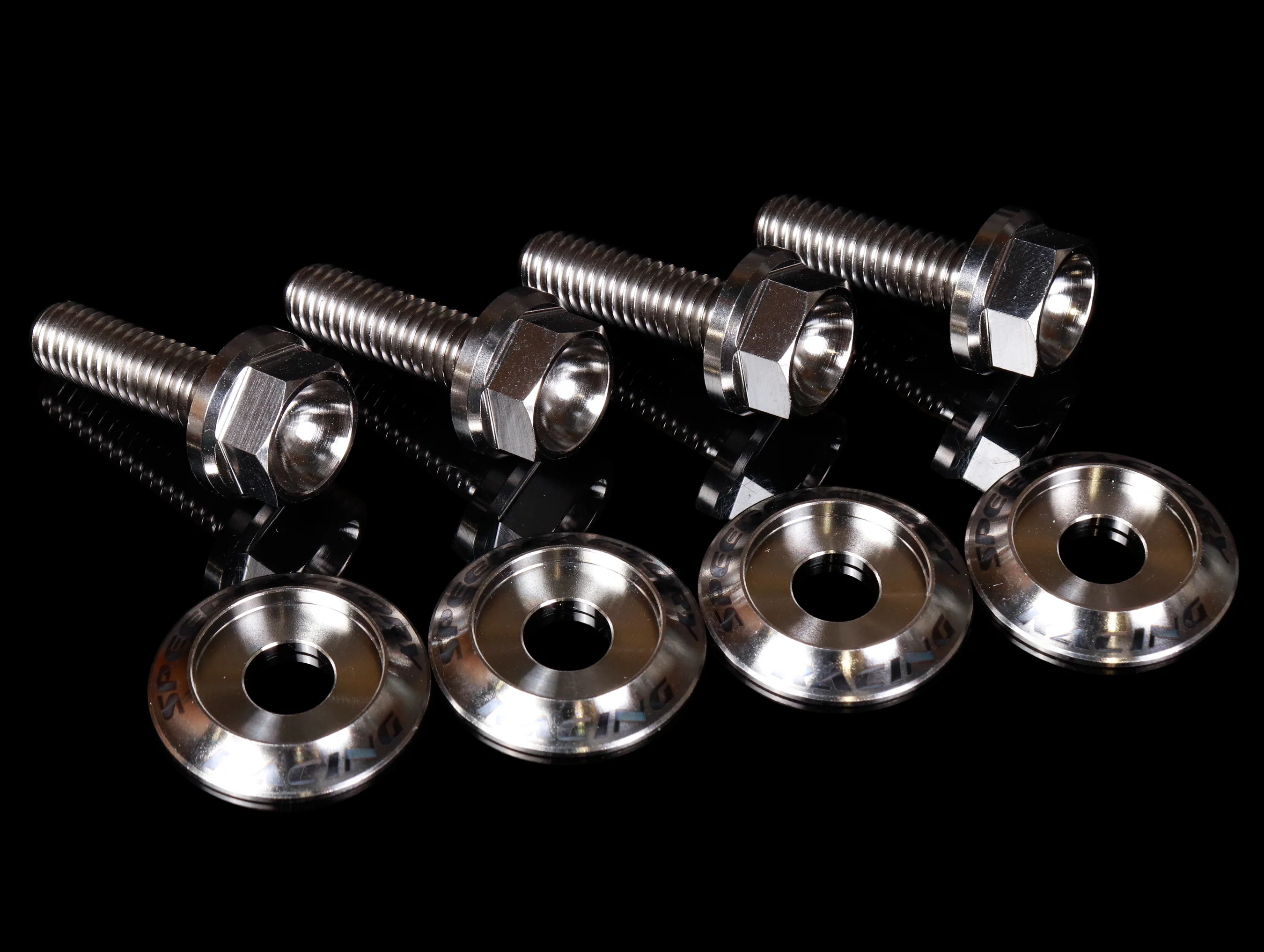 SpeedFactory Racing Titanium Headlight / Hood Hinge Hardware Kit - Image 2
