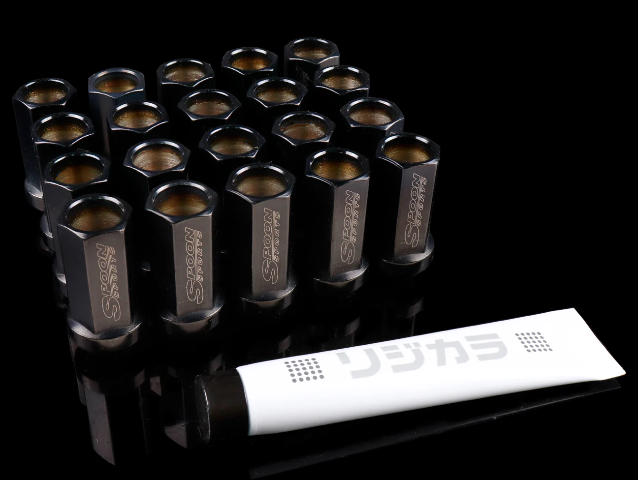 Spoon Sports Black Lug Nut Set - M14x1.5 - Image 2