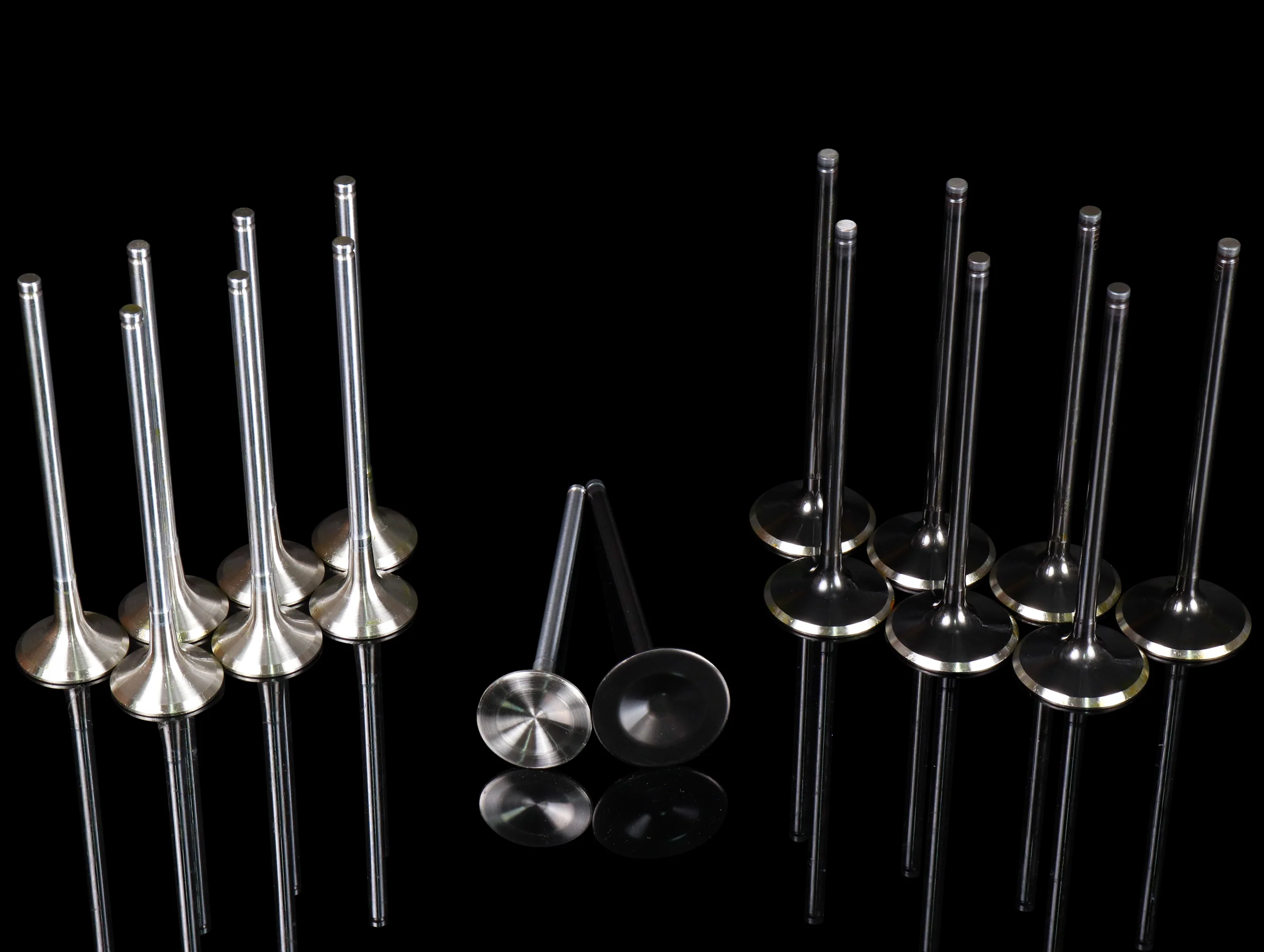 Supertech Black Nitride / Sodium Filled Inconel Race Dished Valve Set - K-series (K20C1) FK8 - Image 2