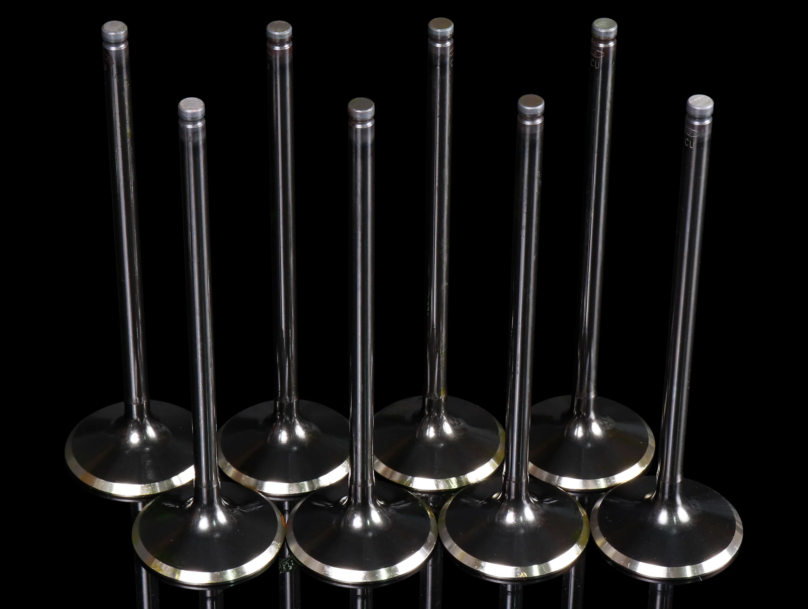 Supertech Black Nitride / Sodium Filled Inconel Race Dished Valve Set - K-series (K20C1) FK8 - Image 3