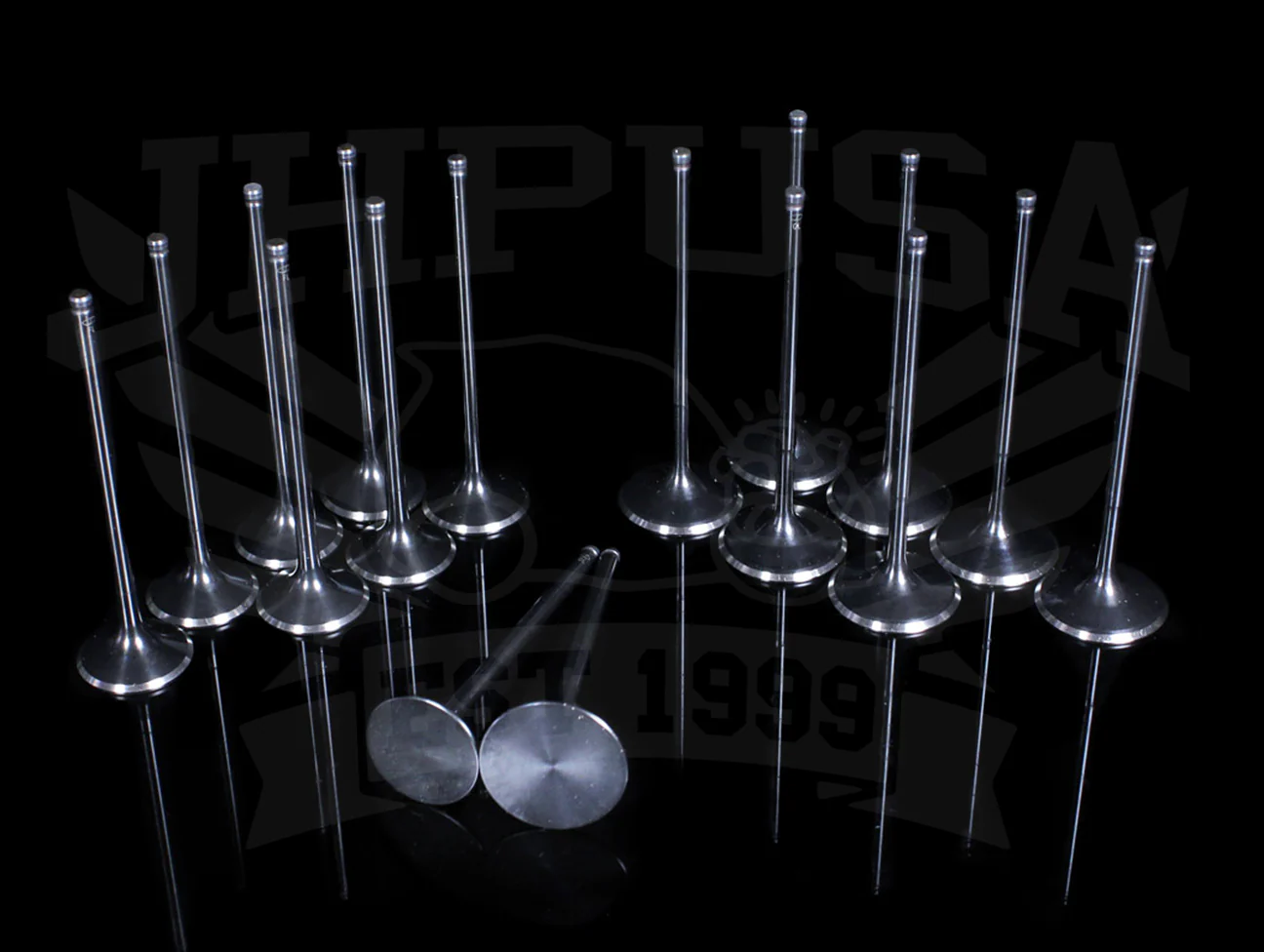 Supertech Black Nitrided Hi-Comp Race Flat Valve Set  - H-series VTEC (H22A/H23A) - Image 2