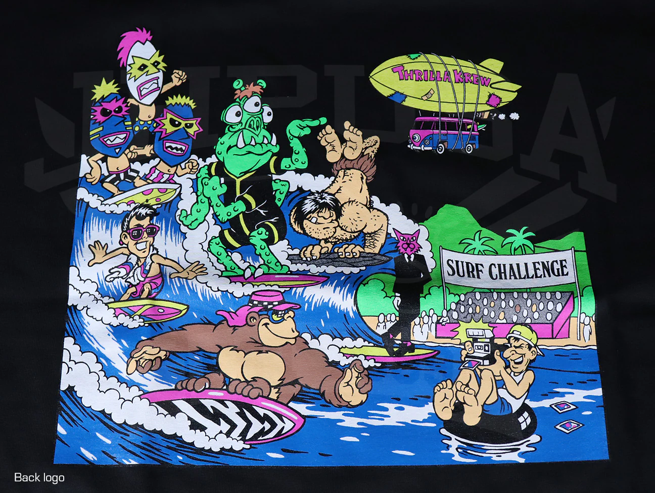 Thrilla Krew Surf Challenge Tee - Black - Image 4