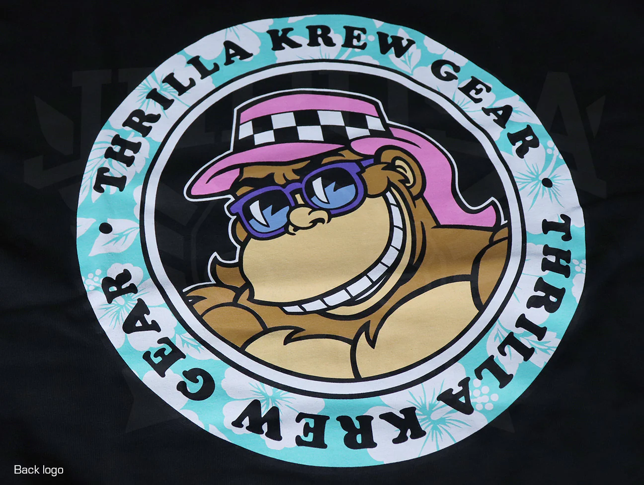 Thrilla Krew Thrilla Gorilla Dot Logo Floral Tee - Black - Image 5