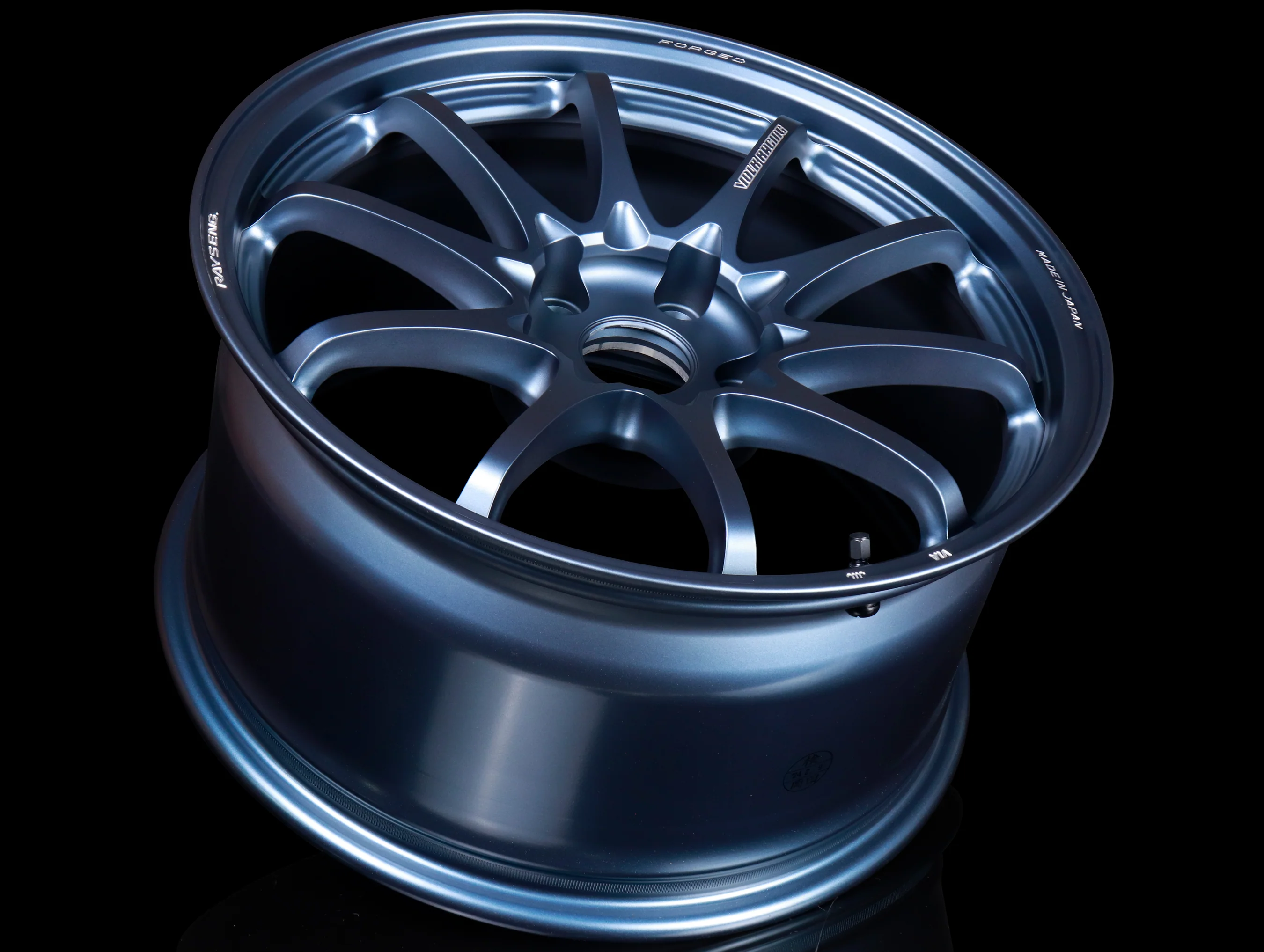 Volk Racing CE28N Plus Wheels - Matte Blue Gunmetal - 18x9.5 / +38 - Image 3