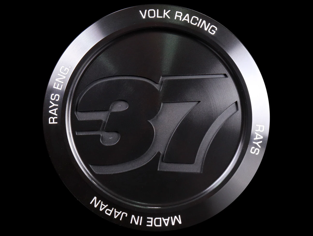 Volk Racing Center Cap Model 37 - Black / Almite - Image 2