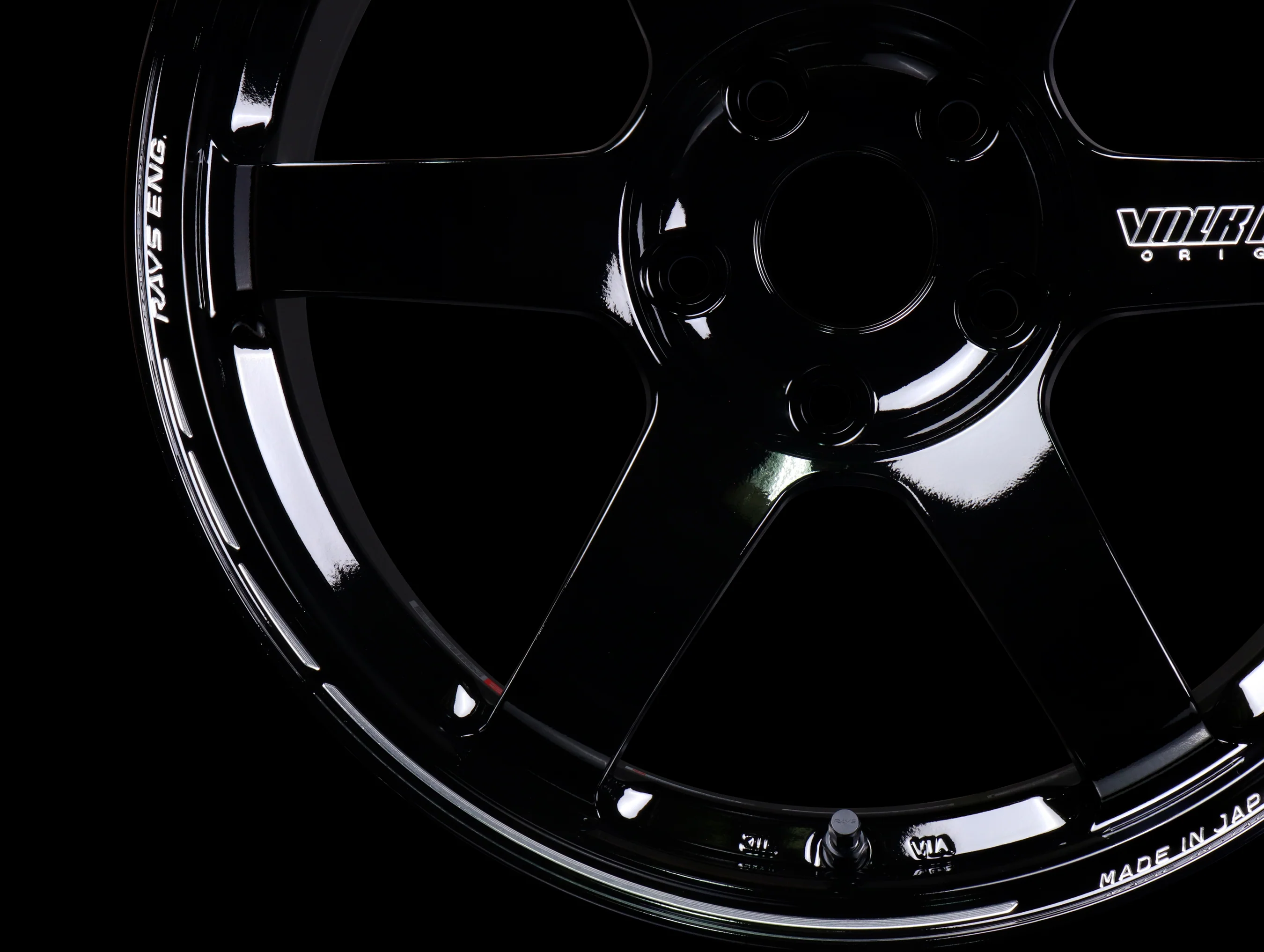 Volk Racing TE37 Saga S-Plus Time Attack Wheels - Black/Redot / 18x9.5 / 5x120 / +38 - Image 10