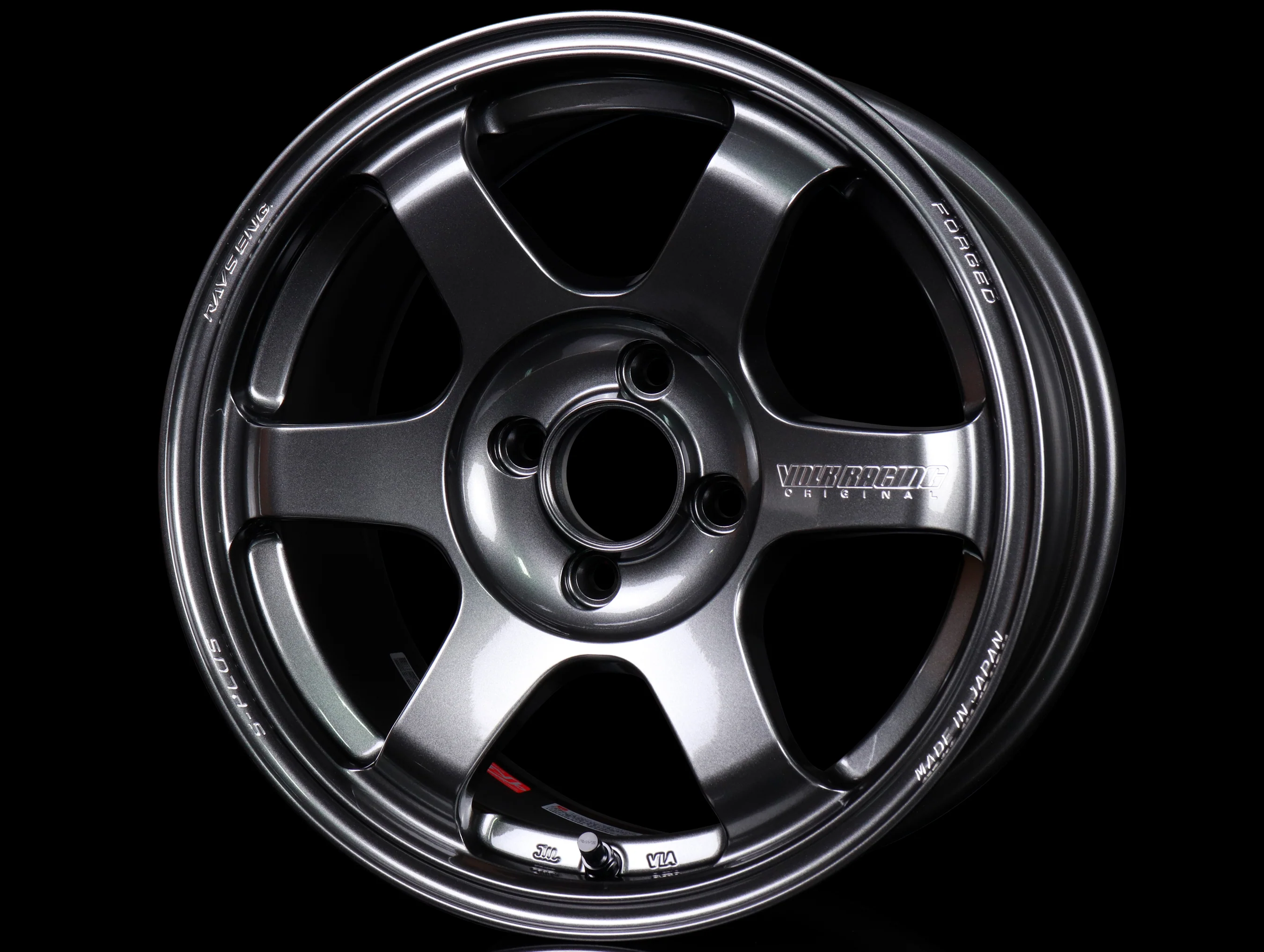 Volk Racing TE37 Saga S-Plus Wheels - Dark Gunmetal / 15x8 / 4x100 / +35 - Image 2